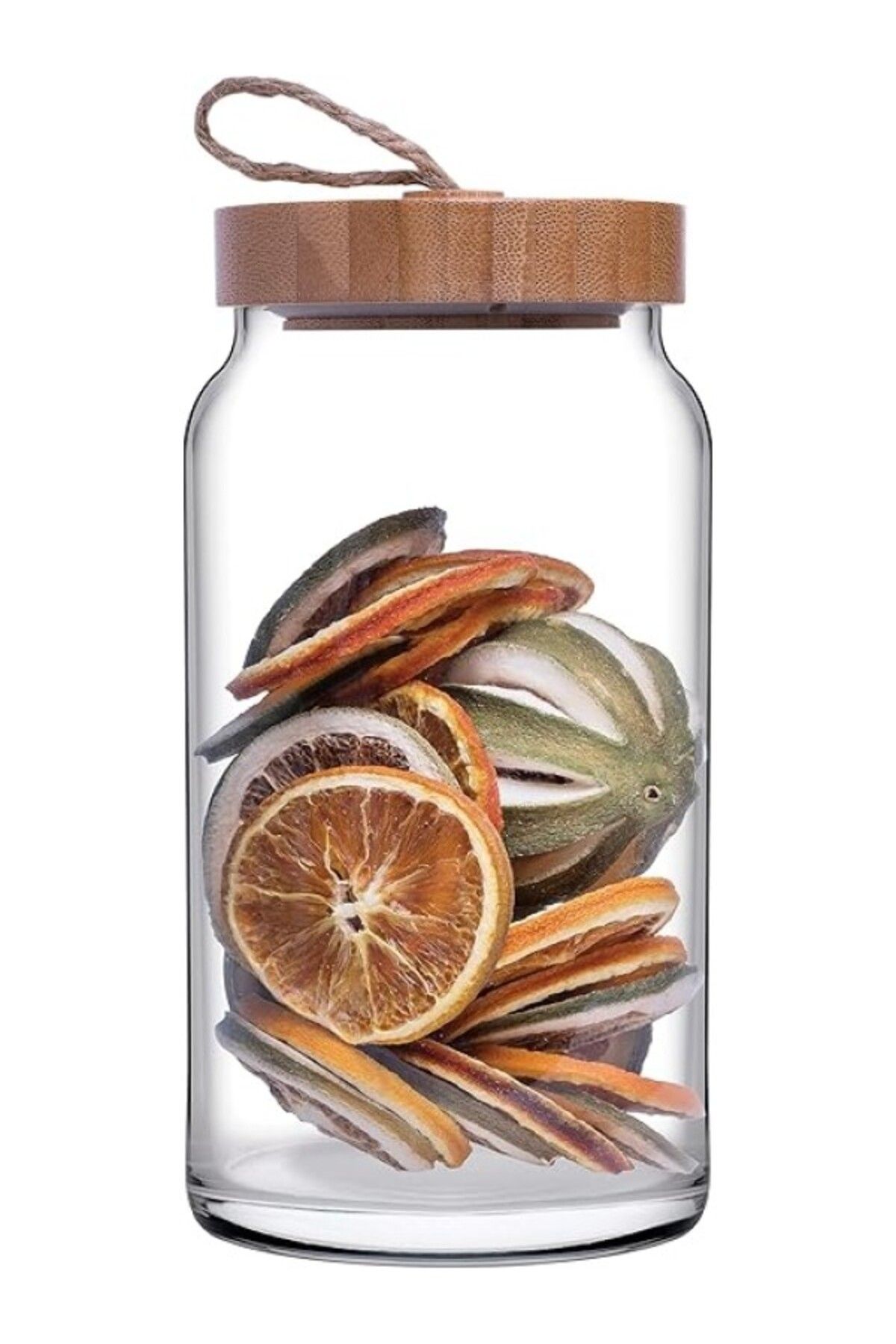 ShopZum Paşabahçe Ahşap Kapaklı Woody Kavanoz 43593 1130 Cc