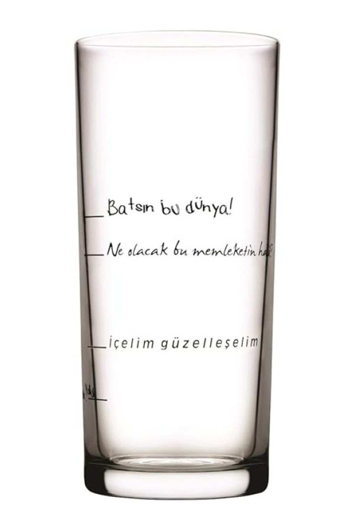 ShopZum Içelim Güzelleşelim Rakı Bardağı, 205 Ml, 6 Parça