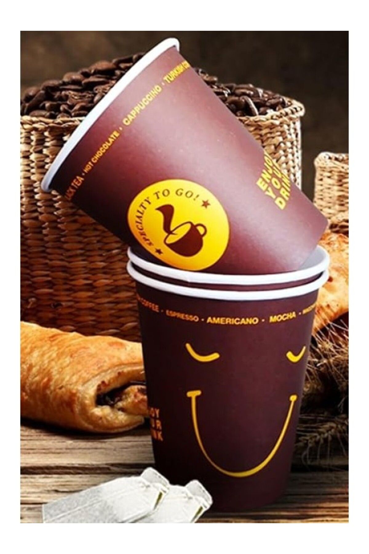 ShopZum Bienka 7 Oz 200&Apos;Lü Karton Bardak