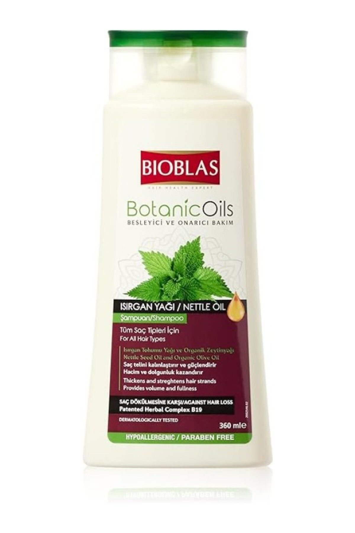 ShopZum Botanic Oils Saç Dökülmesine Karşı Isırgan Yağlı Şampuan (360 Ml)