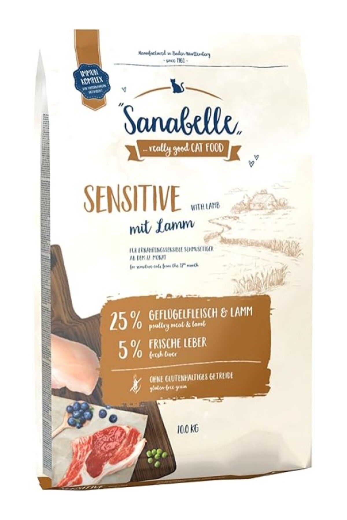 ShopZum Sanabelle Sensitive Kuzu Etli Hassas Tahılsız Kedi Maması 2 Kg