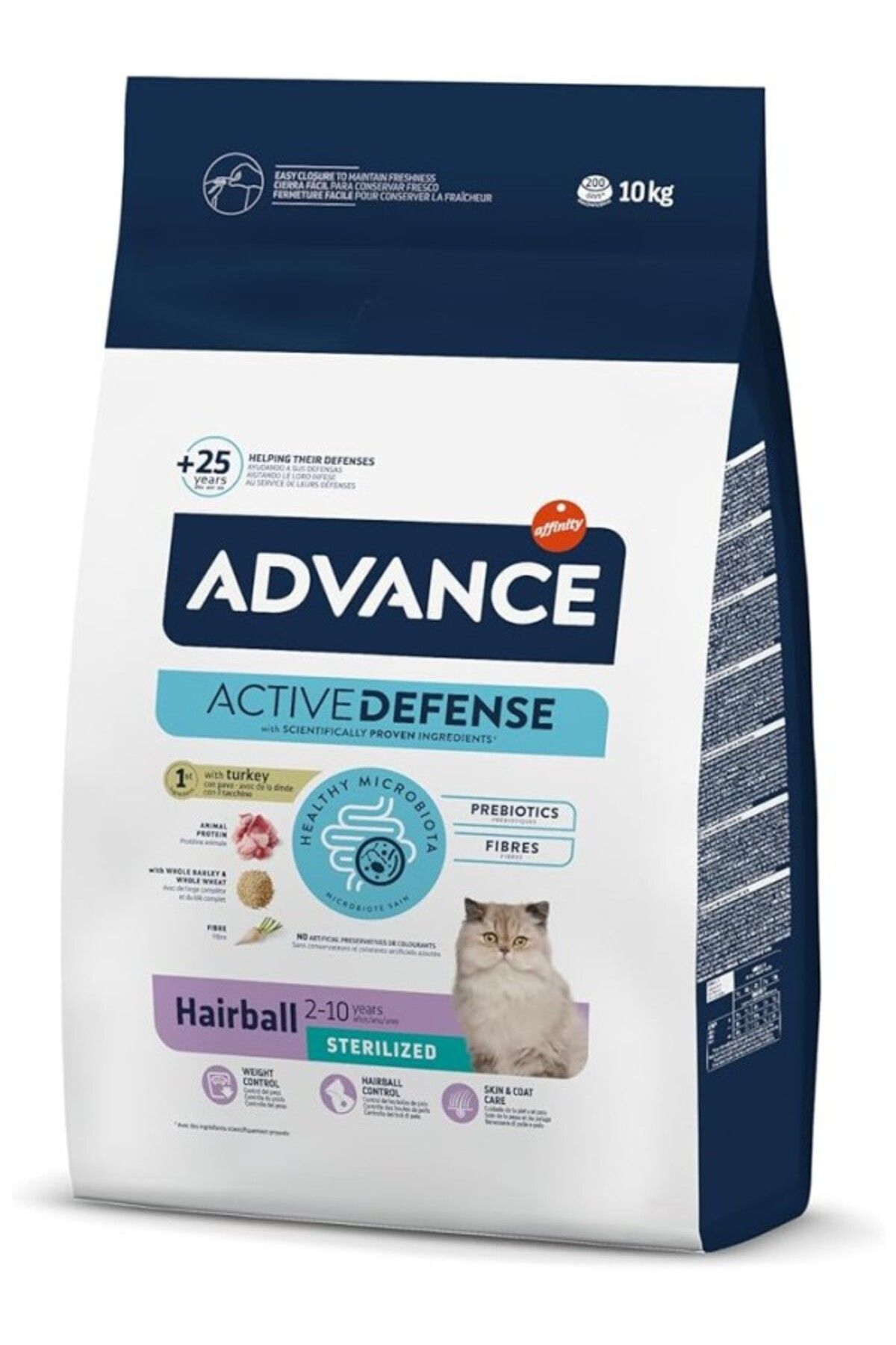 ShopZum Advance Hairball Hindili Kısırlaştırılmış Kedi Maması 10 Kg