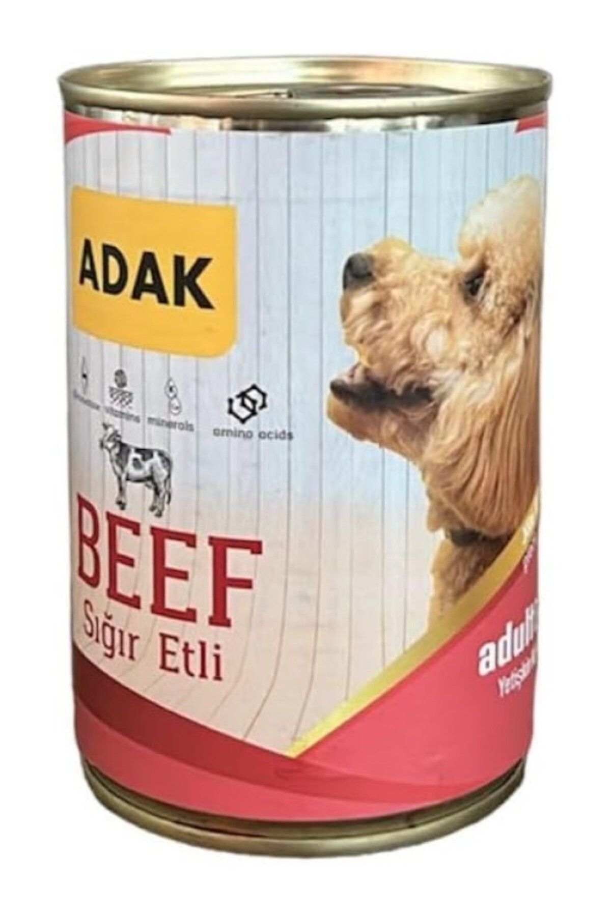 ShopZum Adak Sığır Etli Yetişkin Köpek Konservesi 415 Gram