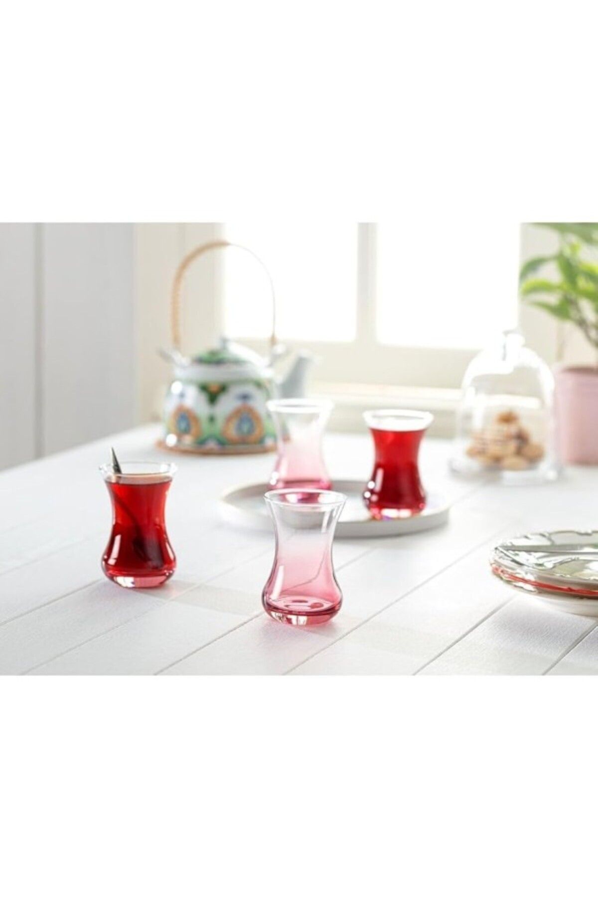 ShopZum Madame Lavem-Pink Touch 6-Lı Çay Bardağı Seti