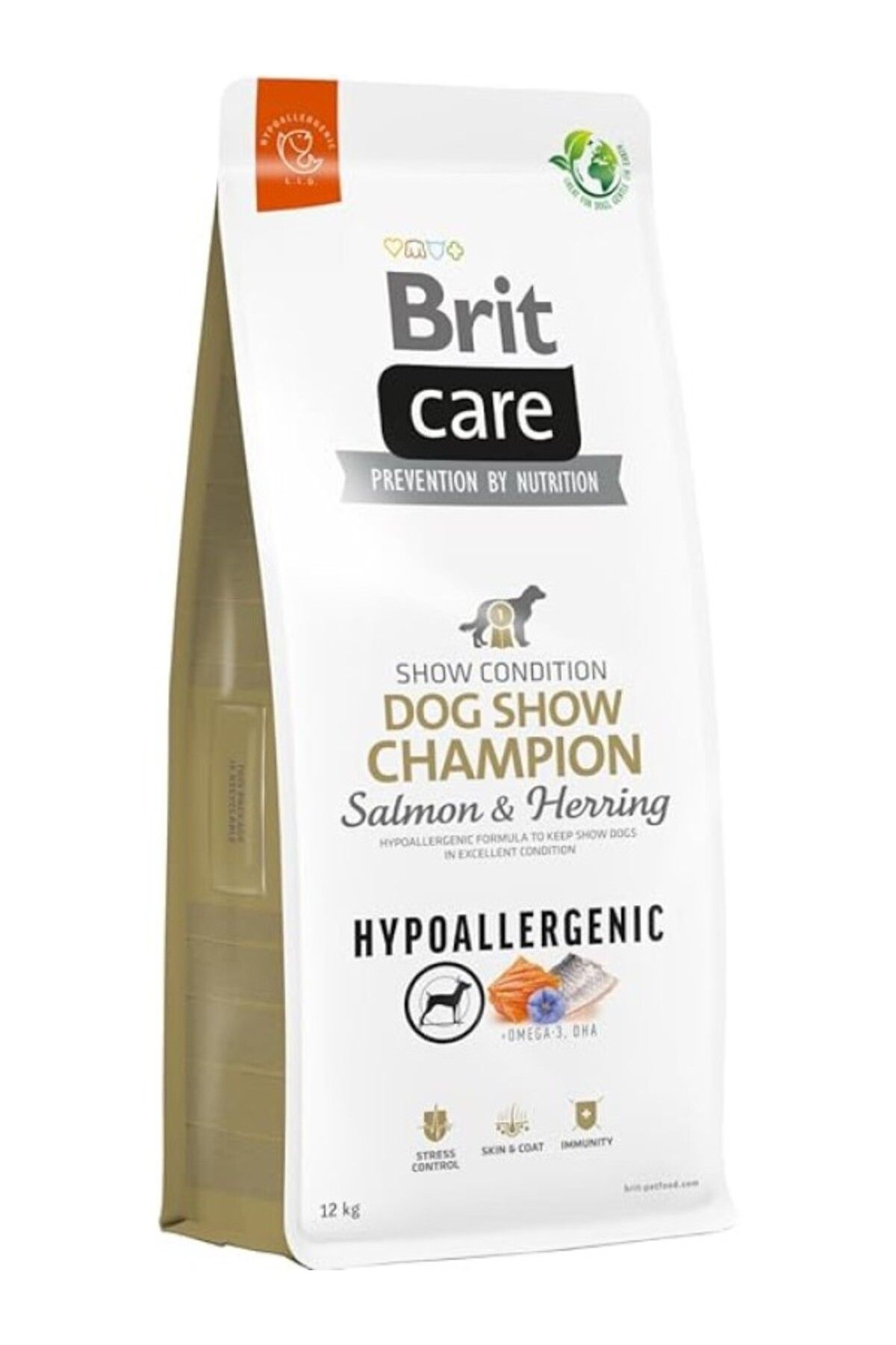 ShopZum Brit Care Dog Show Champion, Yarışma Köpekleri Kondisyonu İçin, Hipoalerjenik, Somon Balıklı Ve