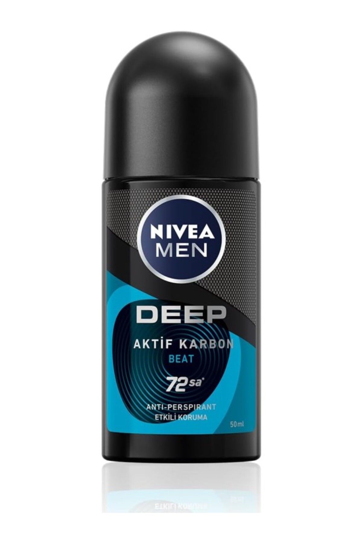 ShopZum Men Erkek Roll-On Deodorant Deep Dimension Beat 50Ml, 72 Saat Anti-Perspirant Ter Koruması