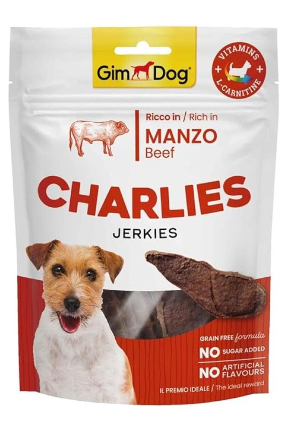 ShopZum Gimdog Charlies Jerkies Sığır Etli Köpek Ödülü 70Gr