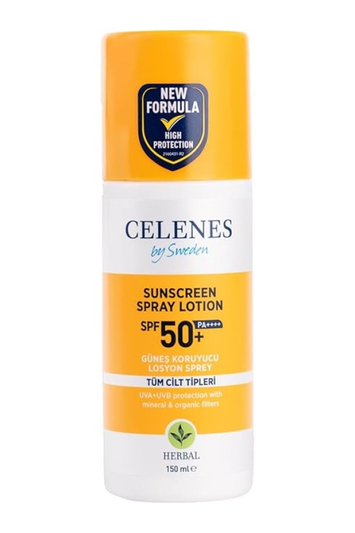 ShopZum Celenes Herbal Spf 50+ Güneş Koruyucu Spray Losyon (150 Ml) Çok Renkli