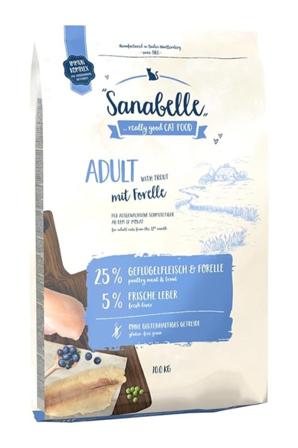 ShopZum Sanabelle Adult Glutensiz Balıklı Kedi Maması 2 Kg