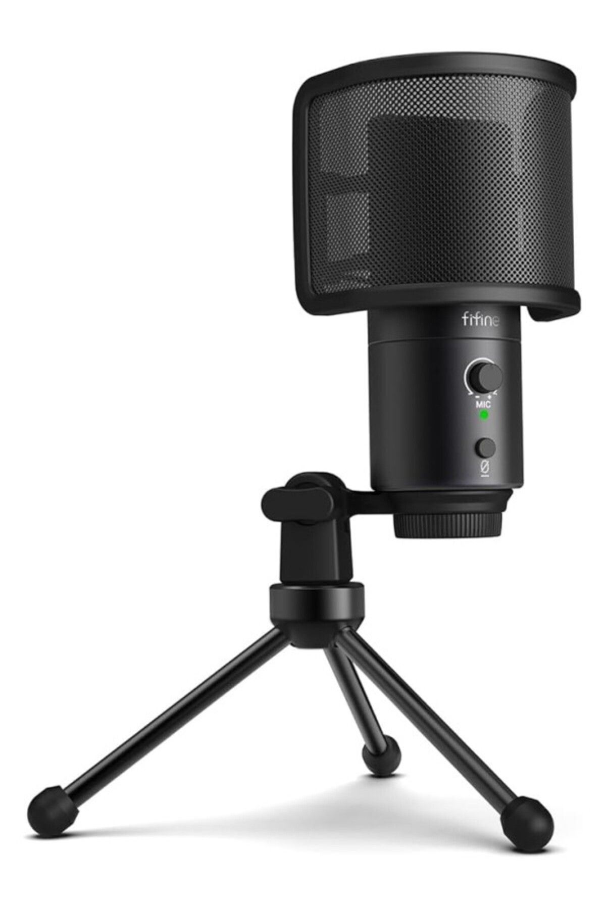 ShopZum Fifine Mikrofon Pc Kondansatör, Tip A/C Usb Mikrofon Mac Ps4 Ps5 Için, Standlı Mikrofon, Pop Filtre