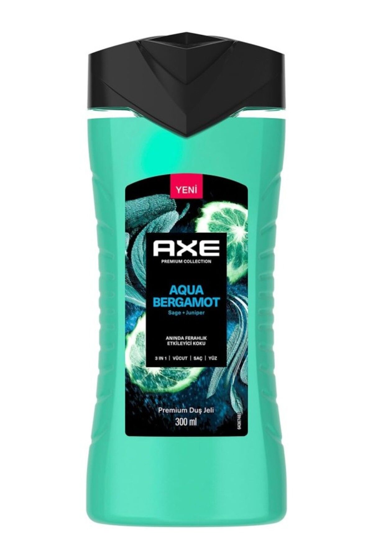 ShopZum Axe Premium Collection Duş Jeli Aqua Bergamot 3 In 1 Vücut Saç Yüz 300 Ml
