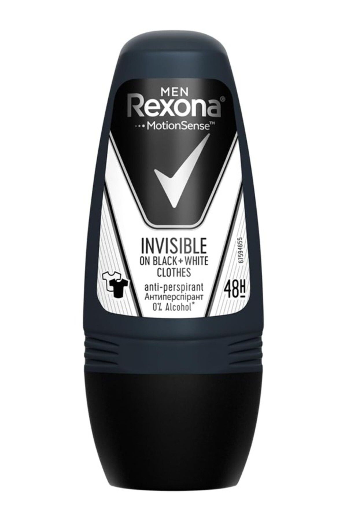 ShopZum Rexona Men Motionsense Erkek Roll On Deodorant Invisible On Black + White Clothes 50 Ml