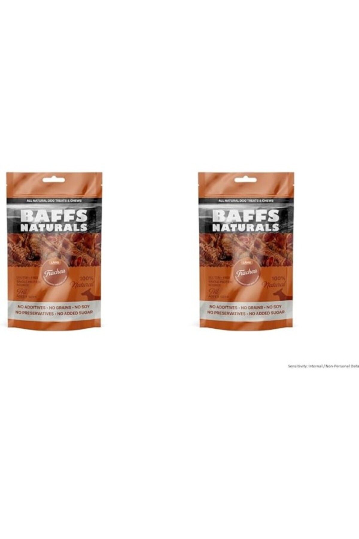 ShopZum Baffs Naturals Kuzu Gırtlak 100% Doğal Köpek Ödül Maması 100 Gr (100 Gr X 2 Adet)