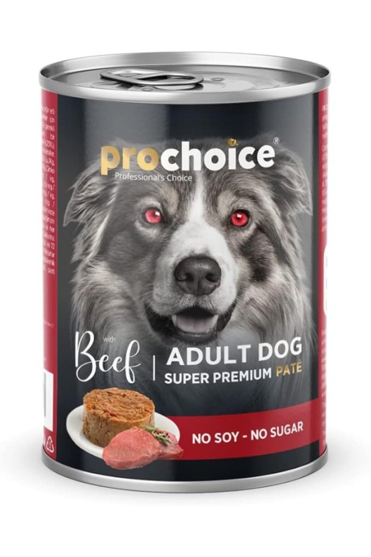 ShopZum Prochoice Yetişkin Köpekler İçin, Sığır Etli Ve Pirinçli Ezme, 400 G X 12 Adet