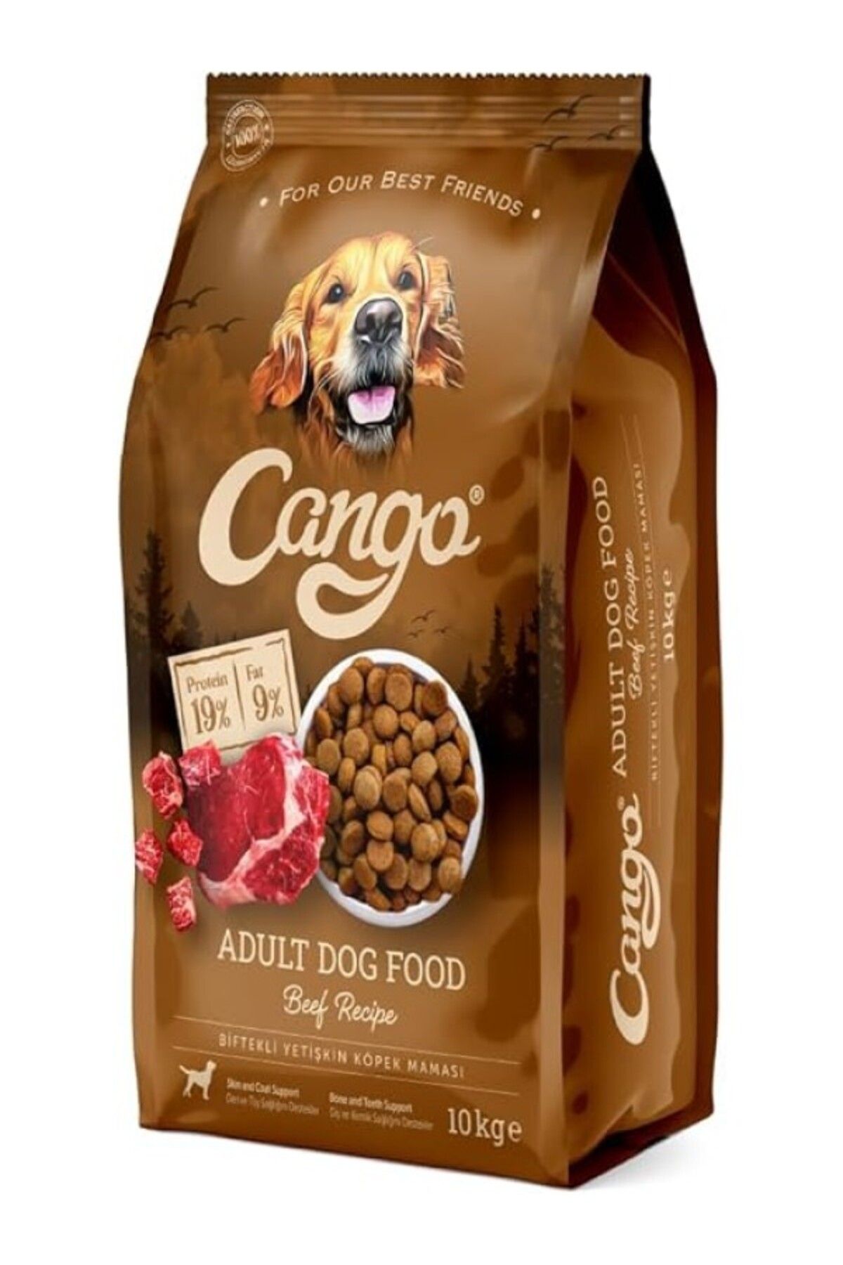 ShopZum Cango Yetişkin Köpek Mamasi 10 Kg Biftekli
