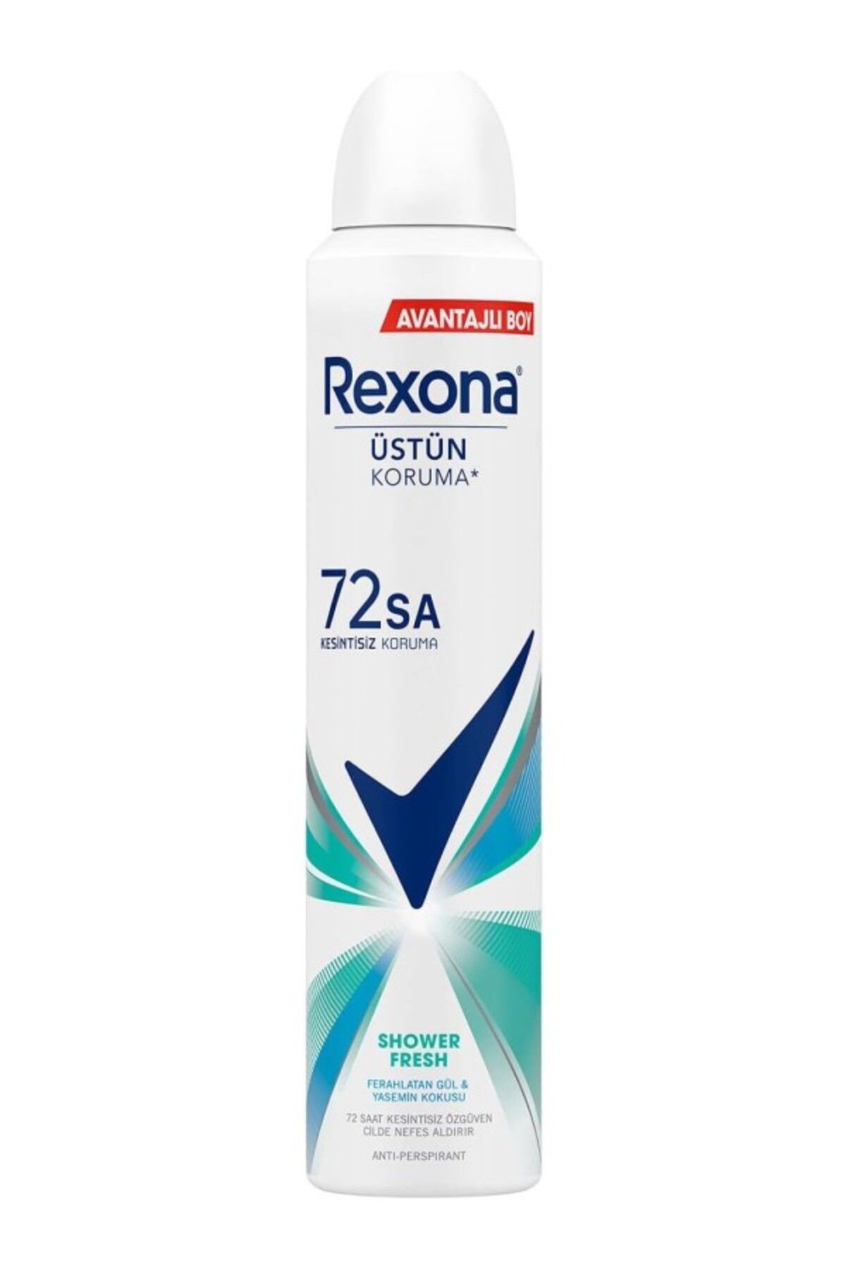 ShopZum Rexona Kadın Sprey Deodorant Shower Fresh 72 Saat Kesintisiz Üstün Koruma 200 Ml