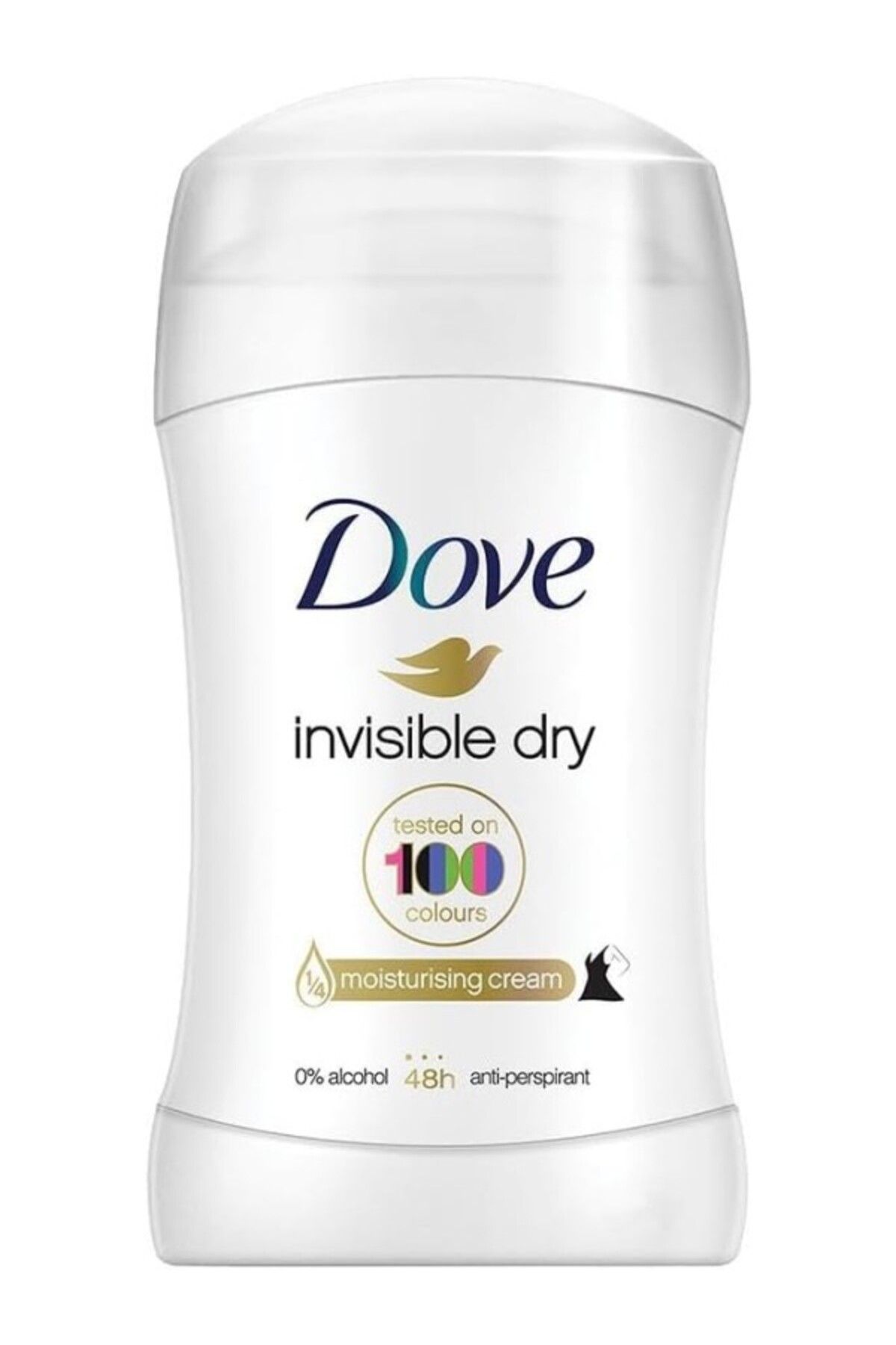 ShopZum Dove Kadın Stick Deodorant Invisible Dry 1/4 Nemlendirici Krem Etkili, 40 G