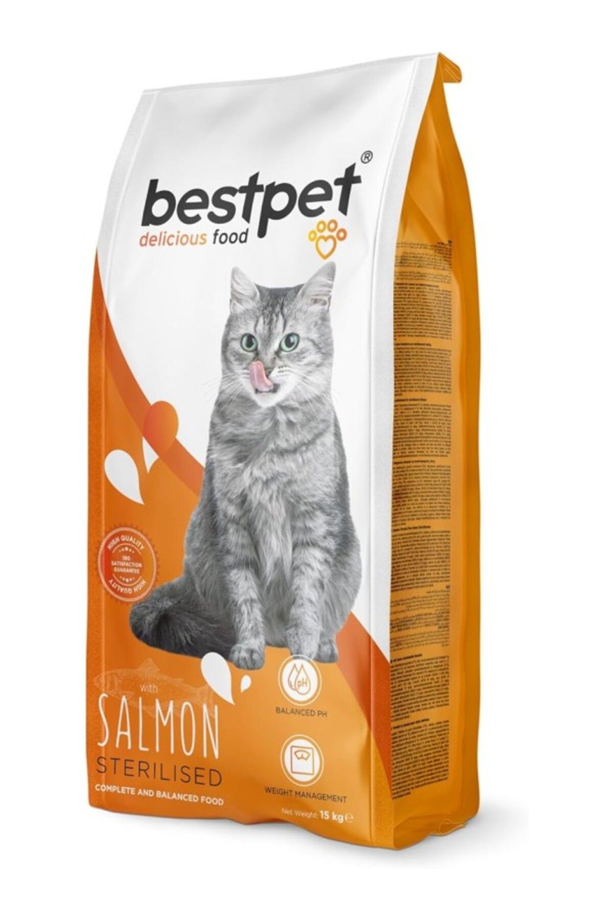 ShopZum Bestpet Yetişkin, Kısırlaştırılmış Kediler İçin Somonlu Kuru 15 Kg
