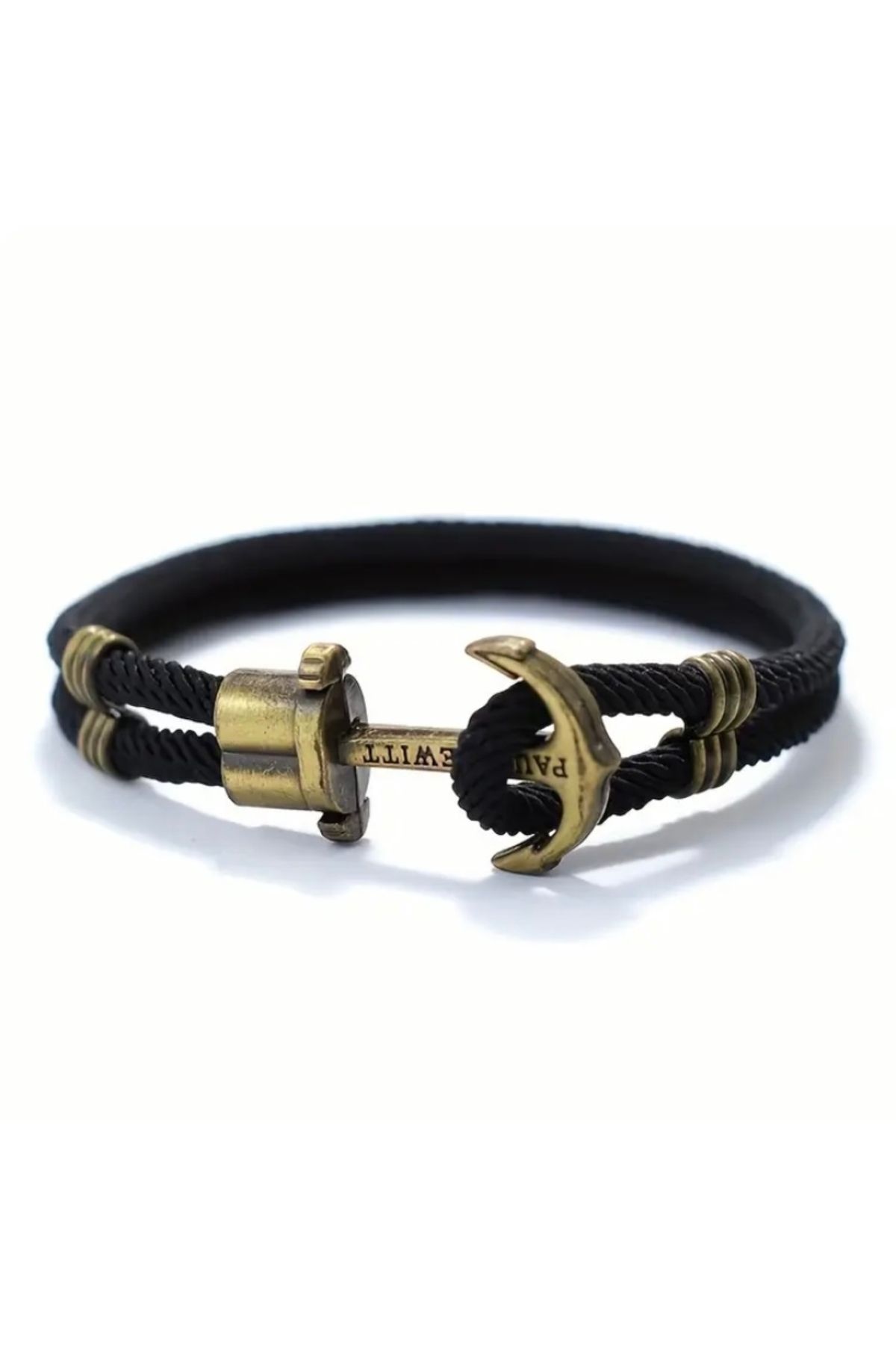 Accessories Vanilla Avenue Erkekler İçin Lacivert Vintage Çapa Bronz Punk Tarz Halat İp Bileklik