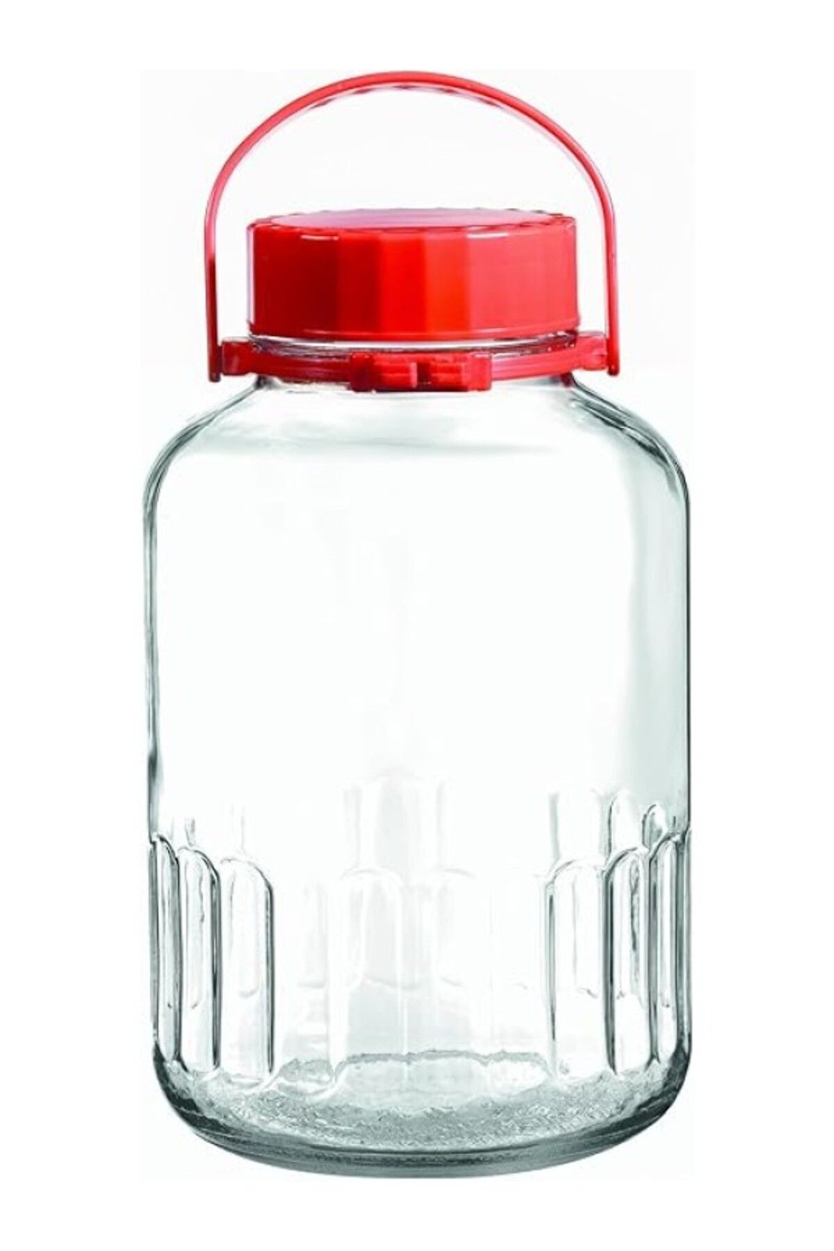 ShopZum Pasabahce Harvest Kırmızı Kapaklı Kavanoz 8000 Cc