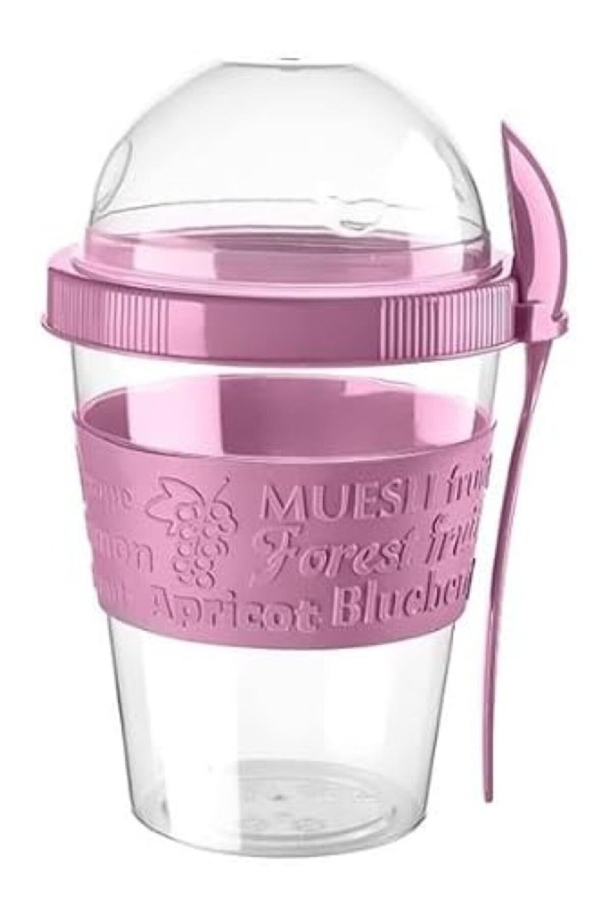 ShopZum Go Hazneli Yoğurt Kabı 600 Ml (Pembe)