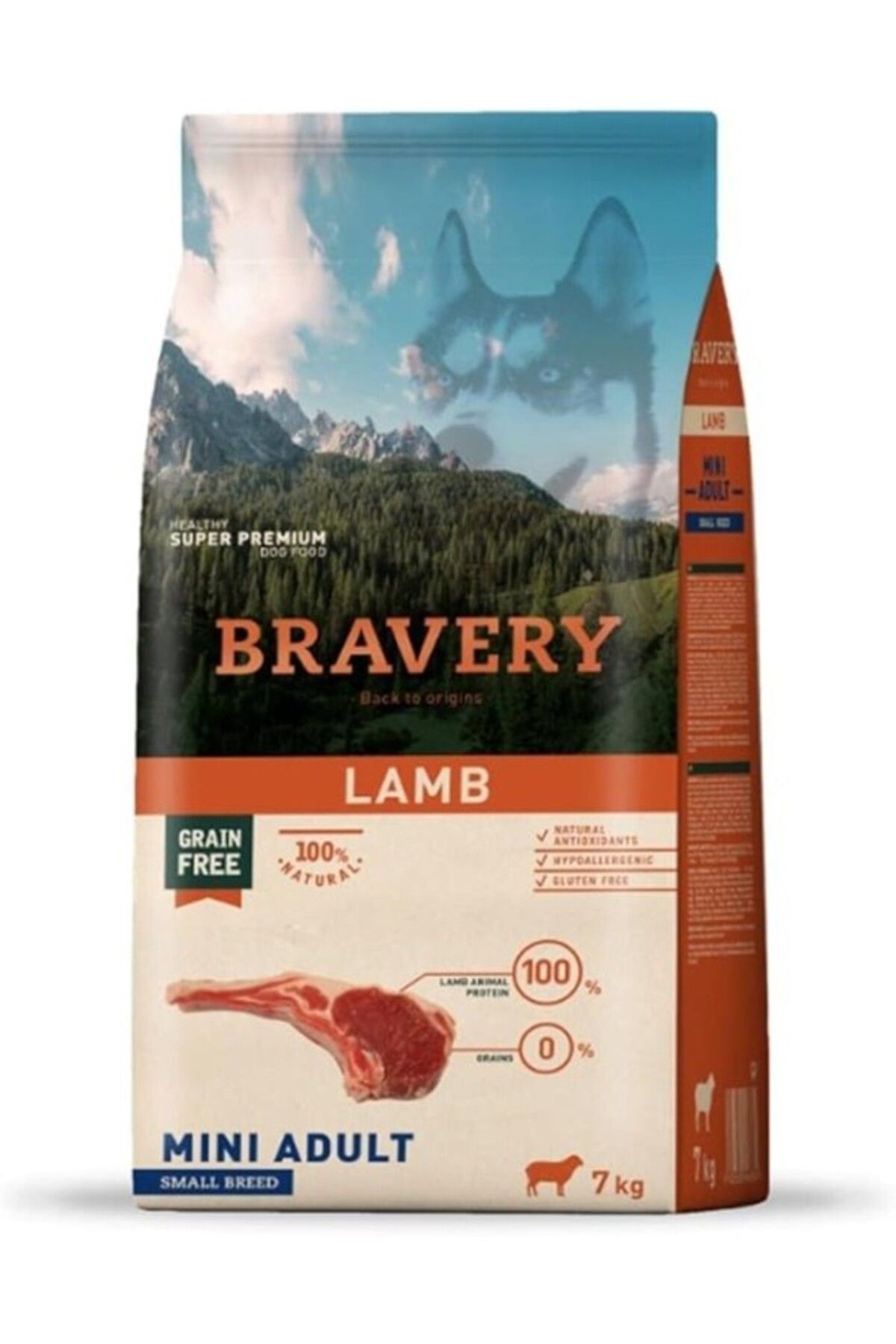 ShopZum Bravery Kuzu Etli Küçük Irk Yetişkin Köpek Maması 7 Kg
