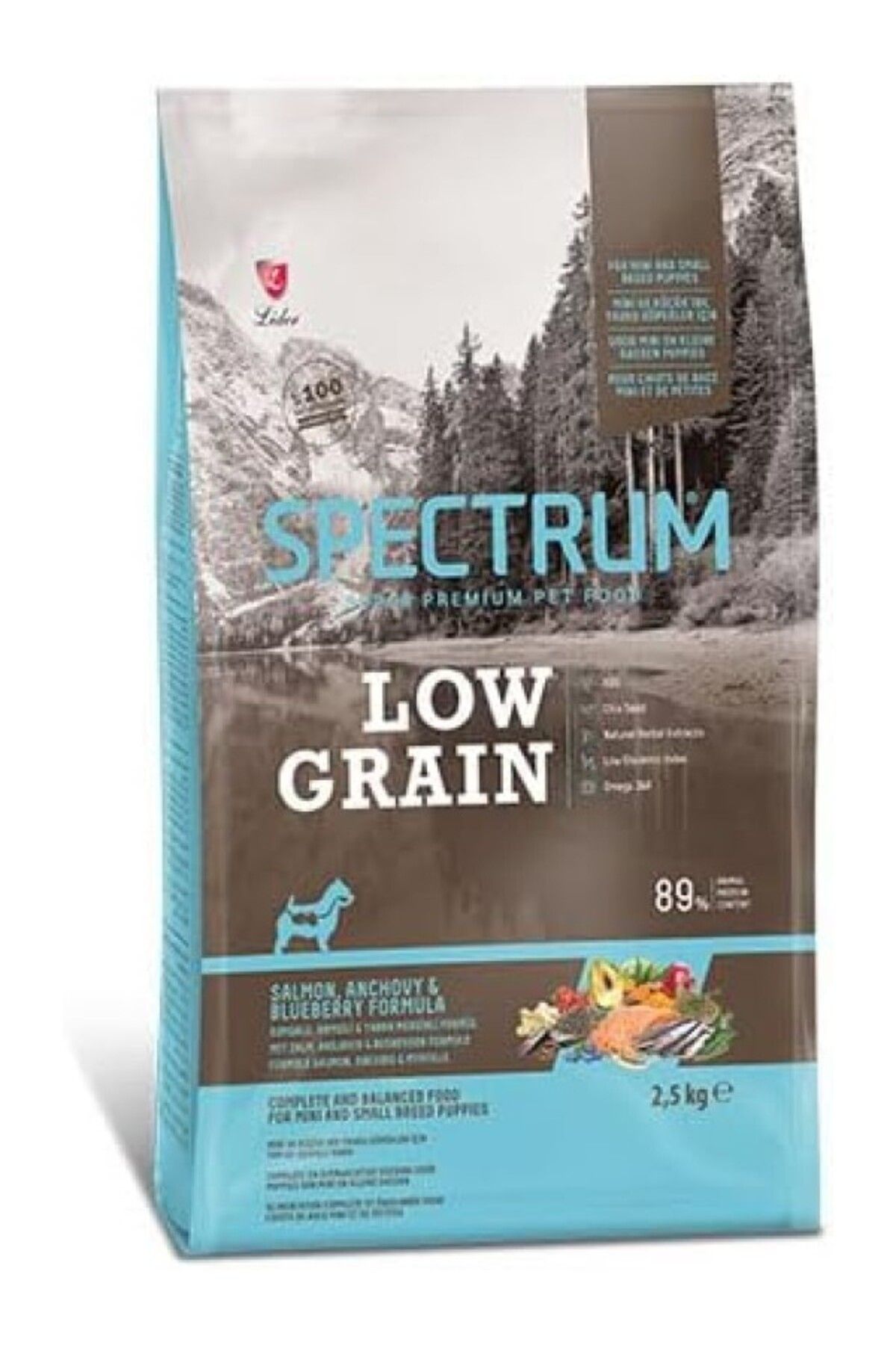 ShopZum Spectrum Lg Somon Hamsi Yaban Mersini Mini Irk Yavru Köpek 2,5 Kilogram