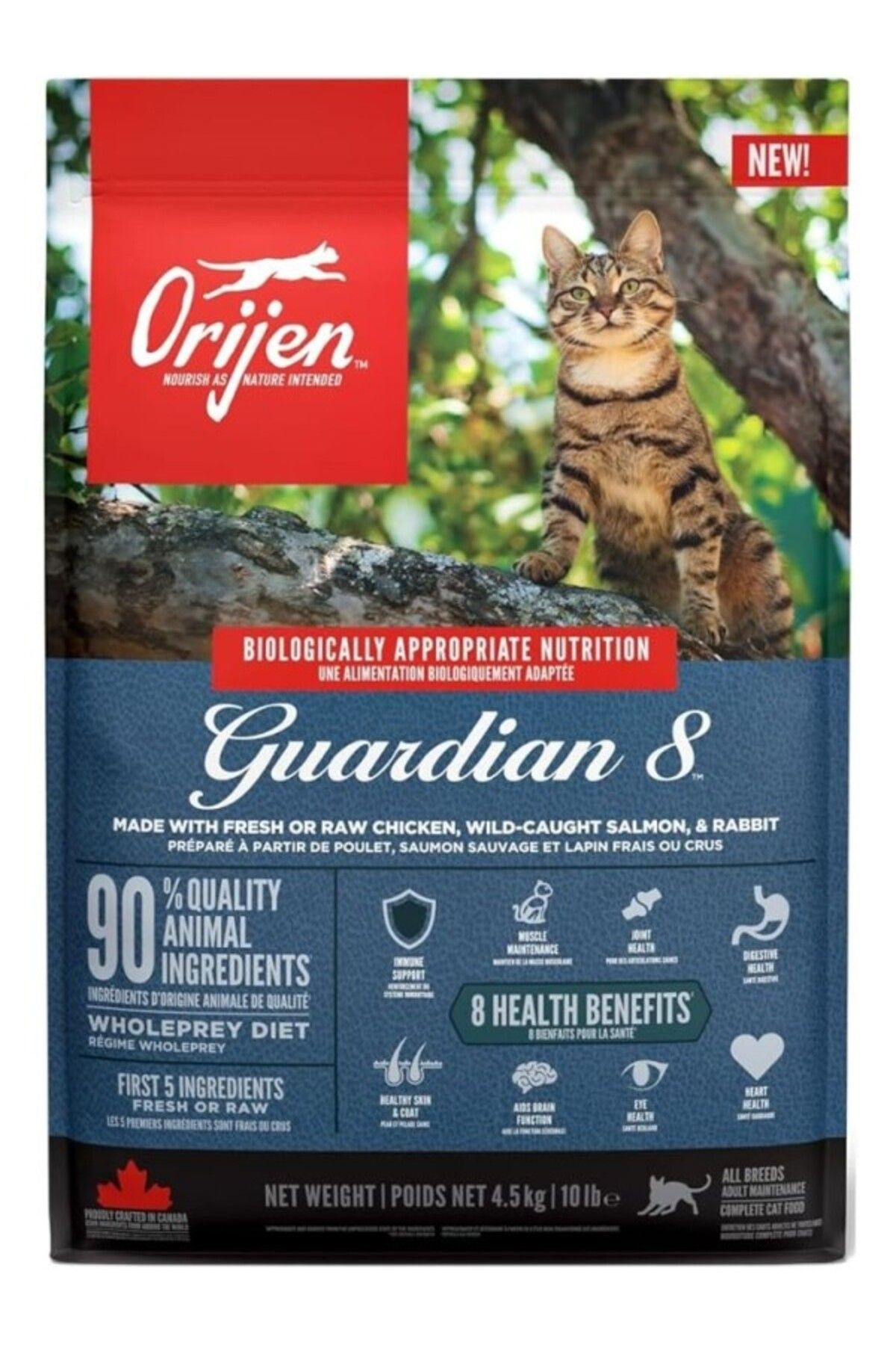 ShopZum Orijen Guardian8 Yetişkin Kediler Maması 4.5 Kg