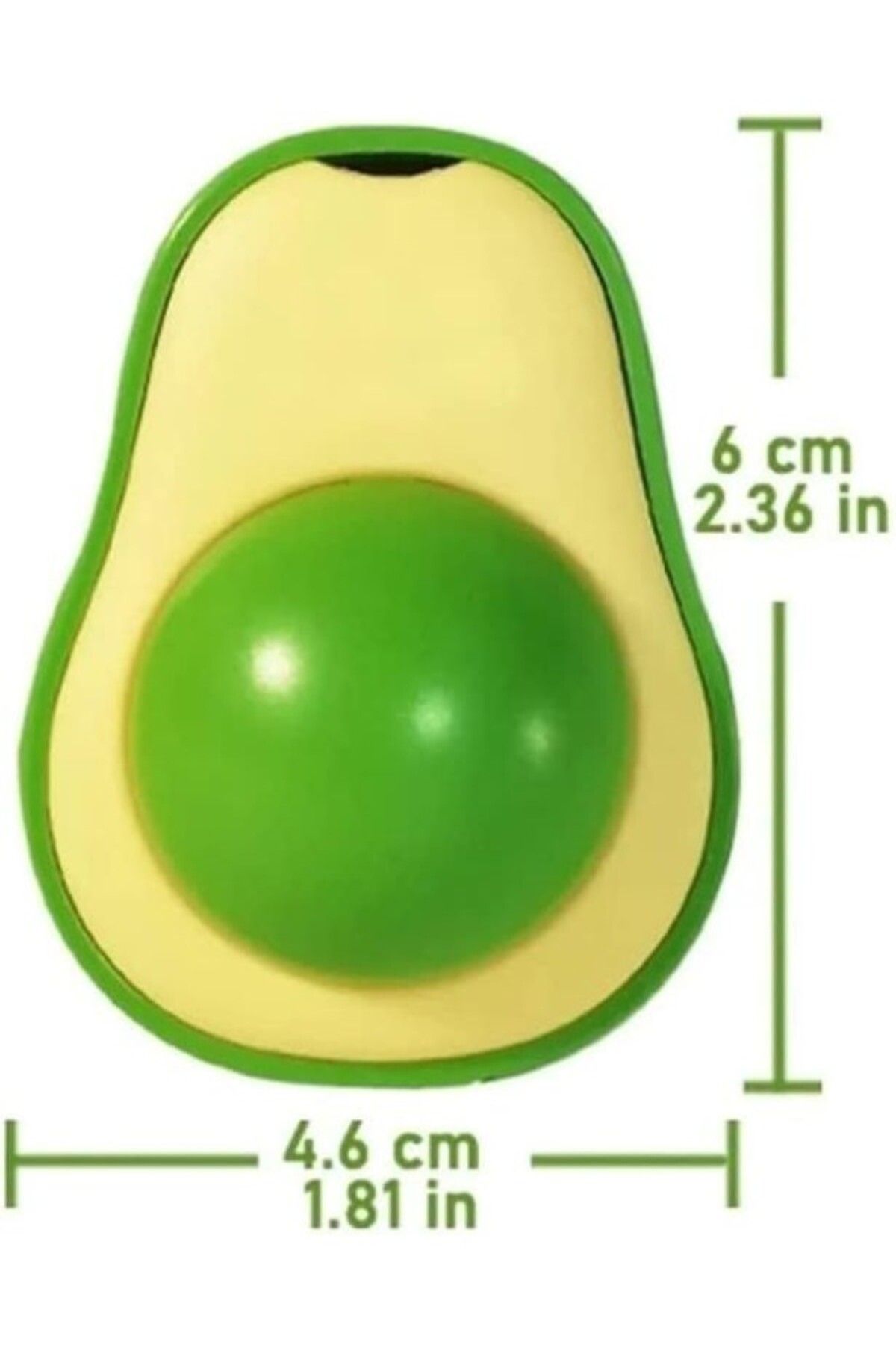 ShopZum Avokado Nanesi Otu Topu Oyuncağı Yapışkanlı Catnip