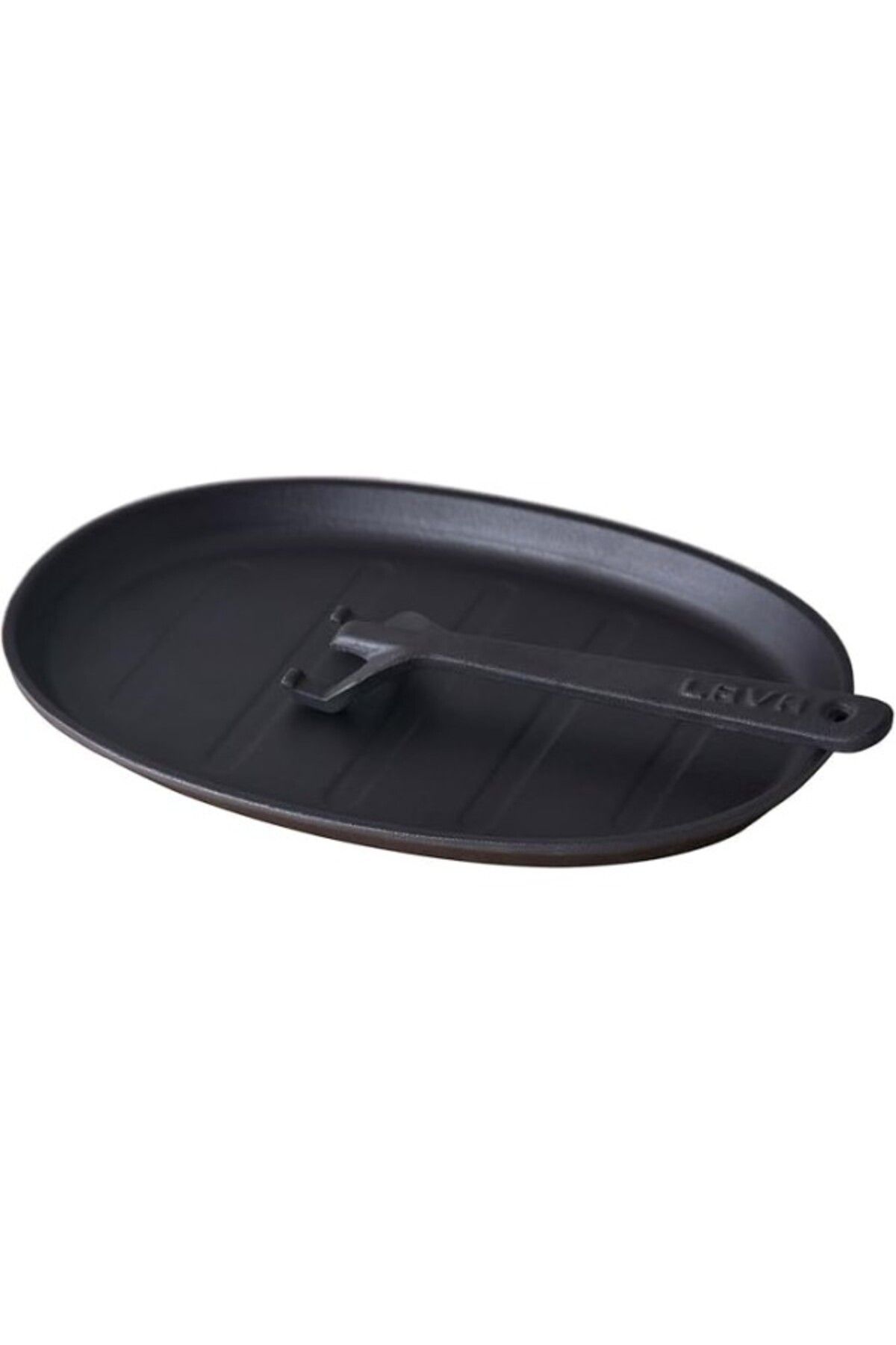 ShopZum Döküm Oval Fajita Tabağı Ölçü 18X28Cm. (Harici Tava Tutucu Dahil Değildir.)