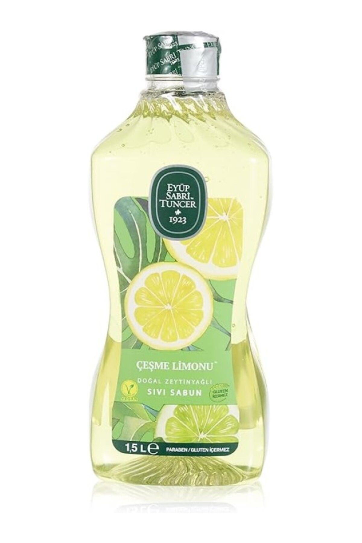 ShopZum Eyüp Sabri Tuncer Doğal Zeytinyağlı Sıvı Sabun Çeşme Limonu Sıvı Sabun 1500 Ml