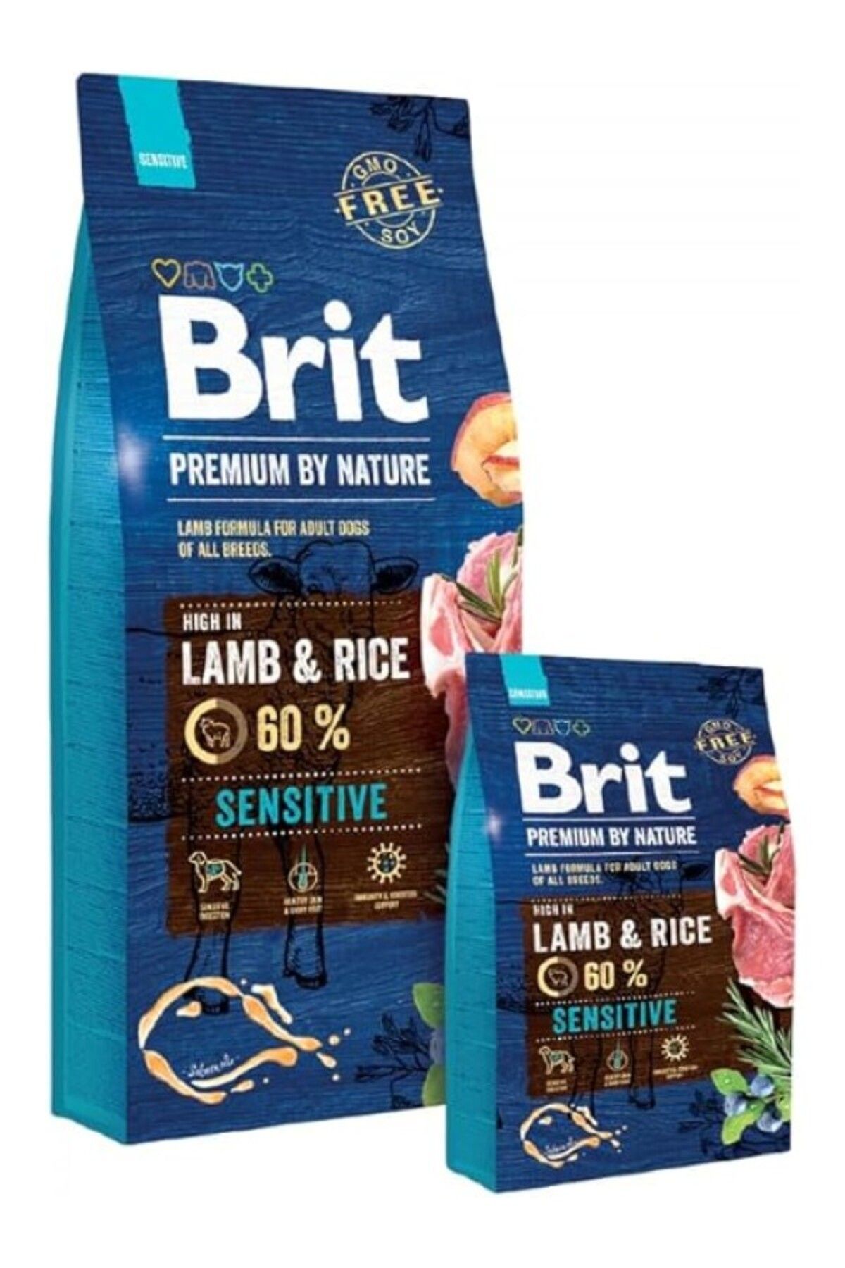 ShopZum Brit Care Premium By Nature Köpek Kuru Maması, Hassas Köpekler Kuzulu, 8 Kg