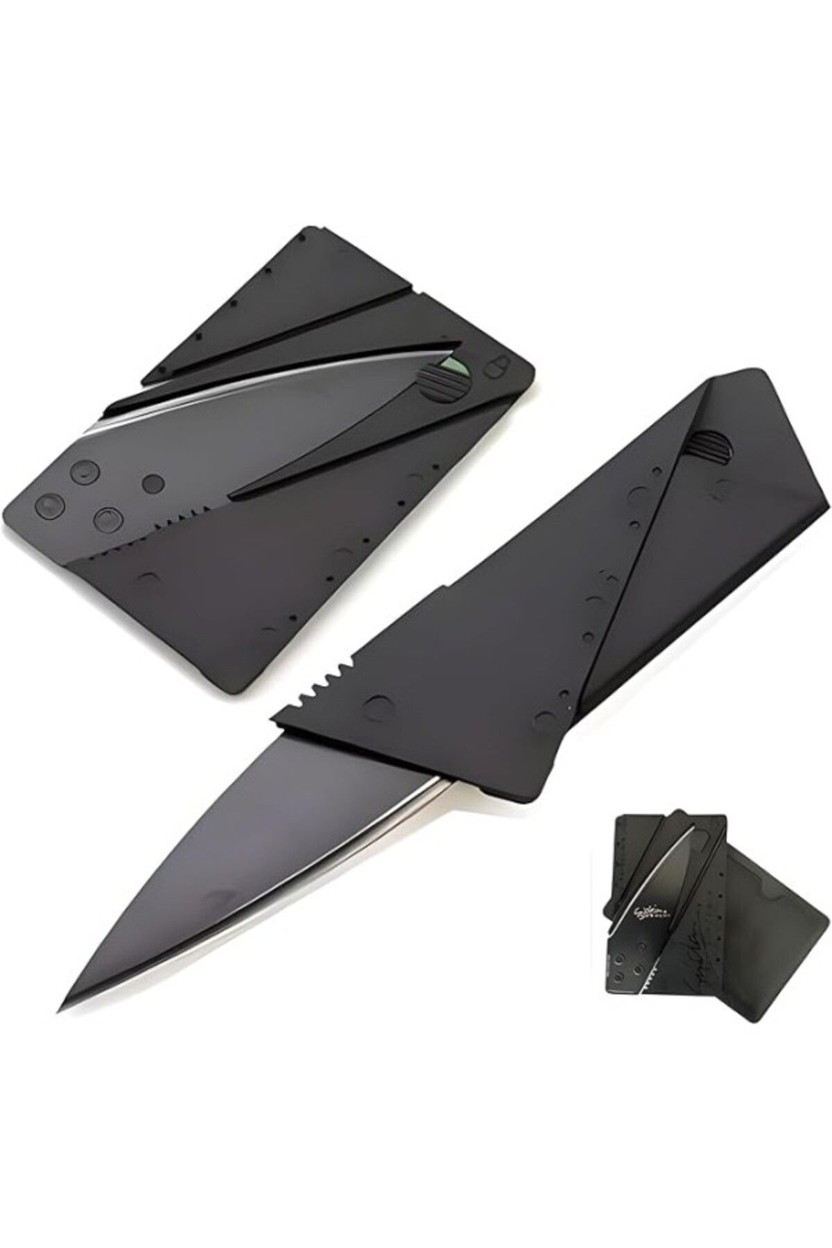 ShopZum Aee® Kredi Kartı Şeklinde Bıçak,Cardsharp,Deri Kartlık Hediyeli