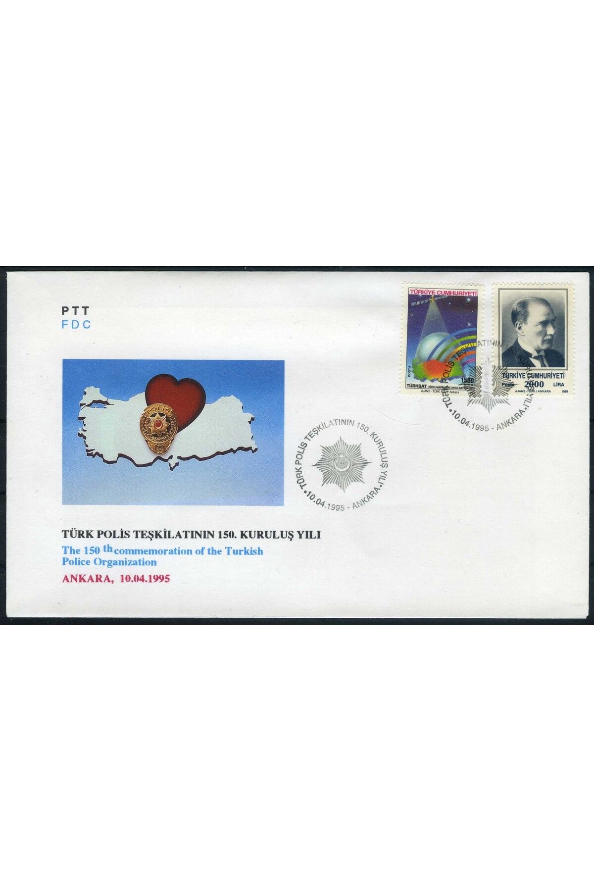 Jupiter Stamps Koleksiyon Pulları, Türk Teşkilatı,Özel Zarf,Konsept Hediyelik,ASB-290557381