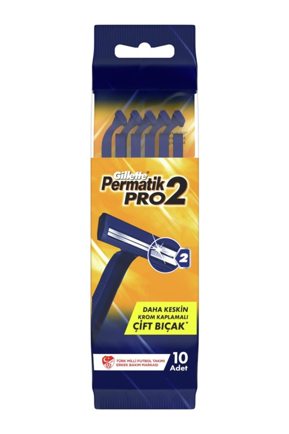 ShopZum Permatik Pro2 Kullan At Erkek Tıraş Bıçağı 10 Adet