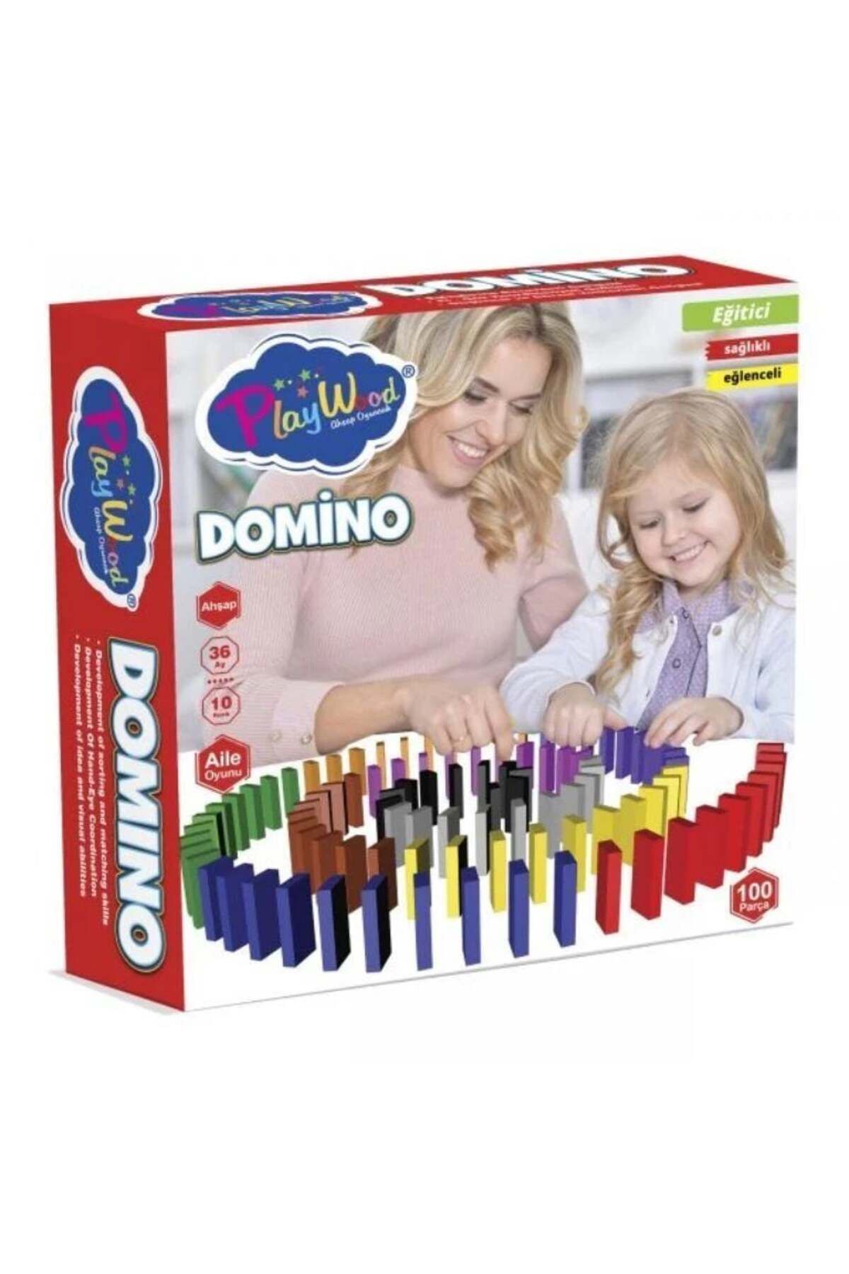 Play Wood PlayWood Kutuda Ahşap Domino Oyunu
