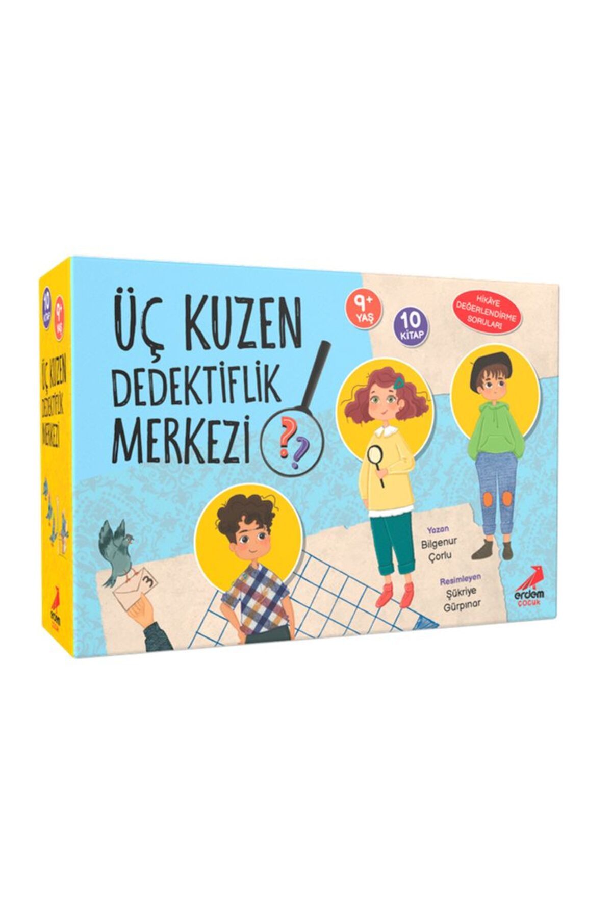 Erdem Çocuk Üç Kuzen Dedektiflik Merkezi 10 Kitap Set