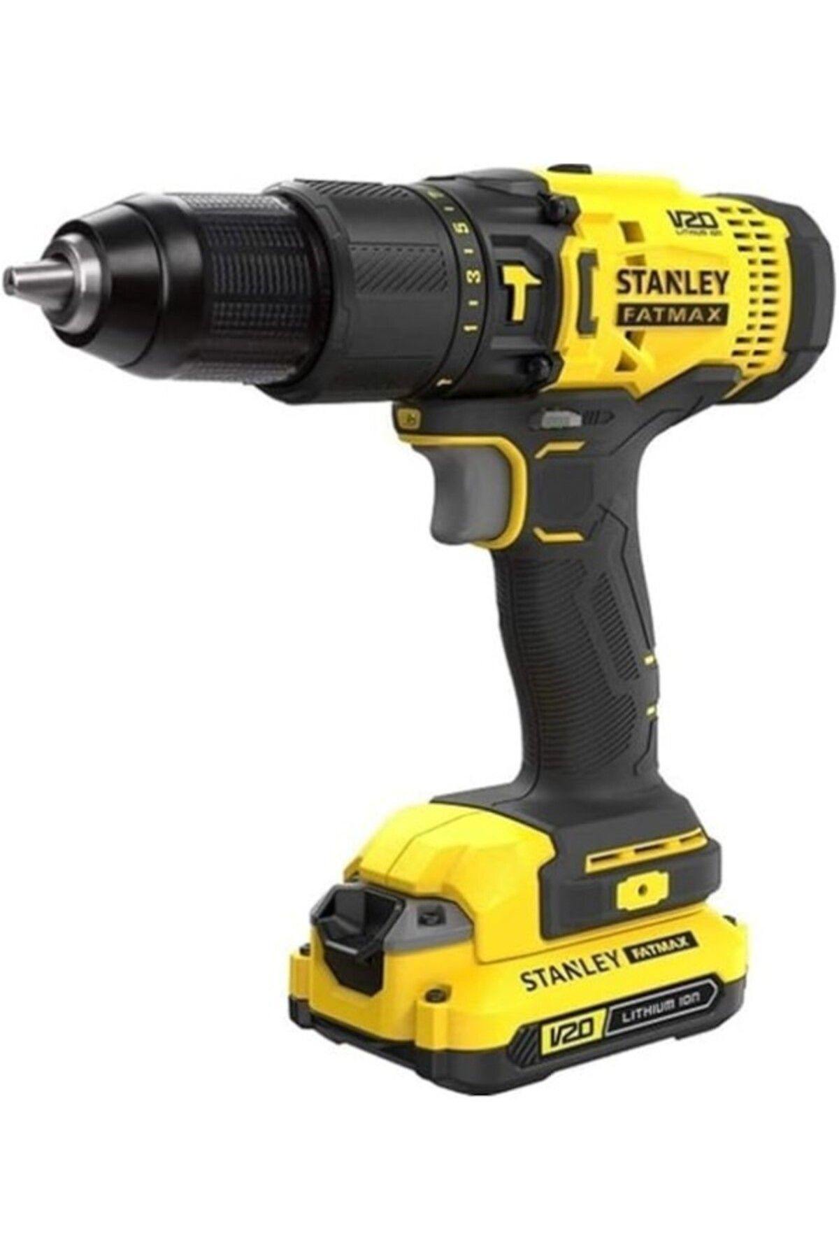ShopZum Stanley, Scd718D2K-Tr, 18V 2.0Ah V20 Li-Ion, Çift Akülü, Kömürlü, Darbeli Matkap