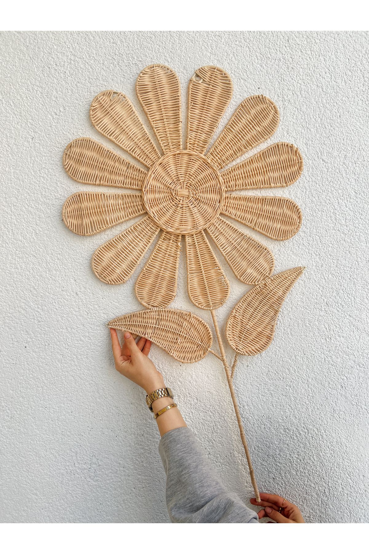 KaiHome Rattan/Bambu Duvar Süsü / Bohem Duvar Süsü 50X95