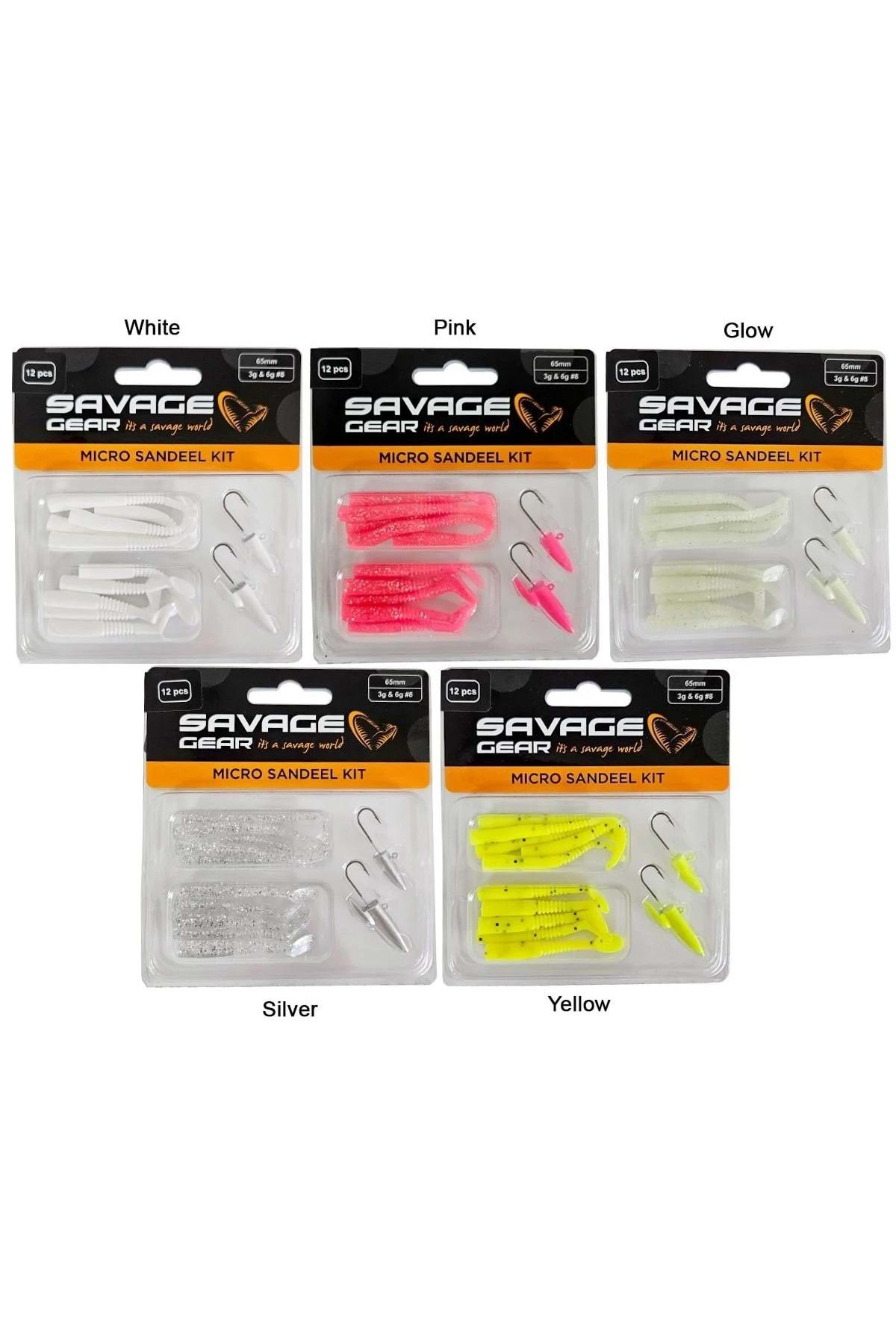 Savage Gear Lrf Micro Sandeel Kit 12 Adet(1+1.5+5) Silikon Balık
