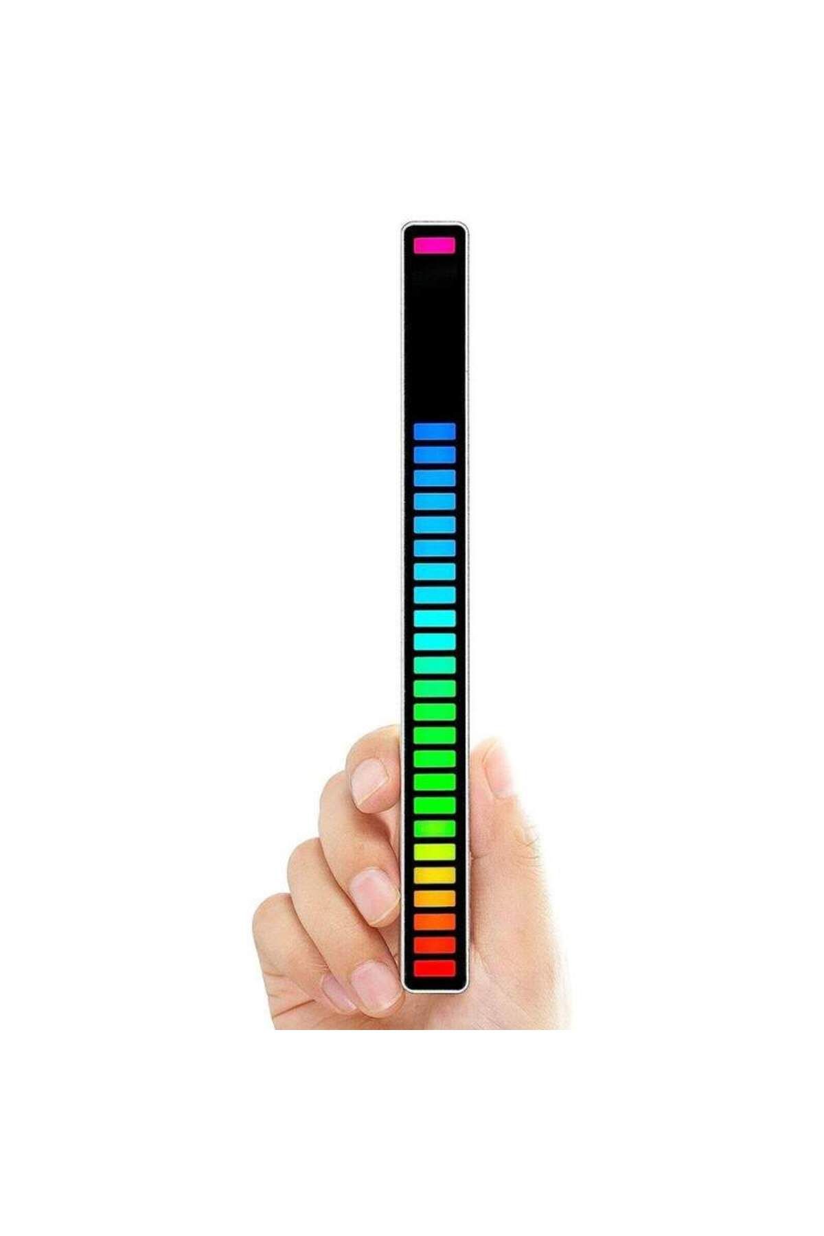 SIKS-RGB LED Rhythm Lights with Sound Activation, RGB Bar with VU Meter Function, 32 LEDs 3
