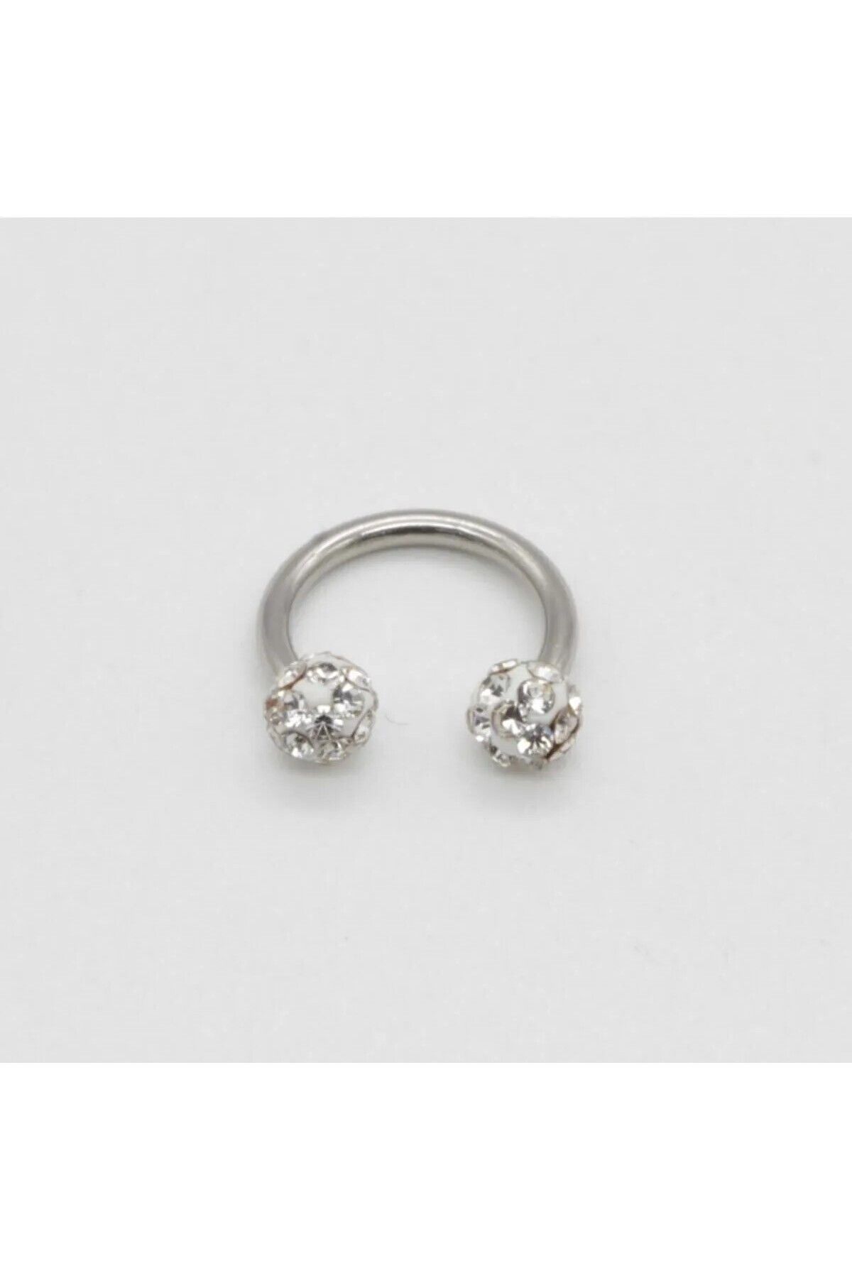 HEYjewelry 316l Kararmaz Cerrahi Çelik Kristal Taşlı Kıkırdak Dudak Burun Septum Tragus Piercing Minik Boy