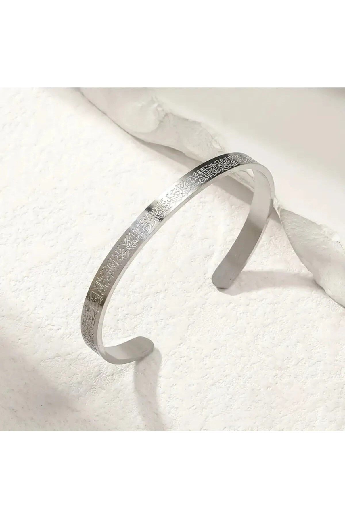 HEYjewelry Ayetel Kürsi Bileklik Paslanmaz Çelik Ayarlanabilir Erkek/kadın Bileklik