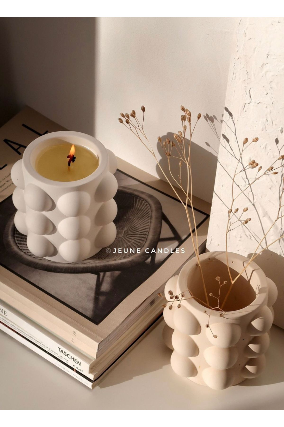 thiramis homeconcept 2’Li Bubble Mum & Mini Vazo Set