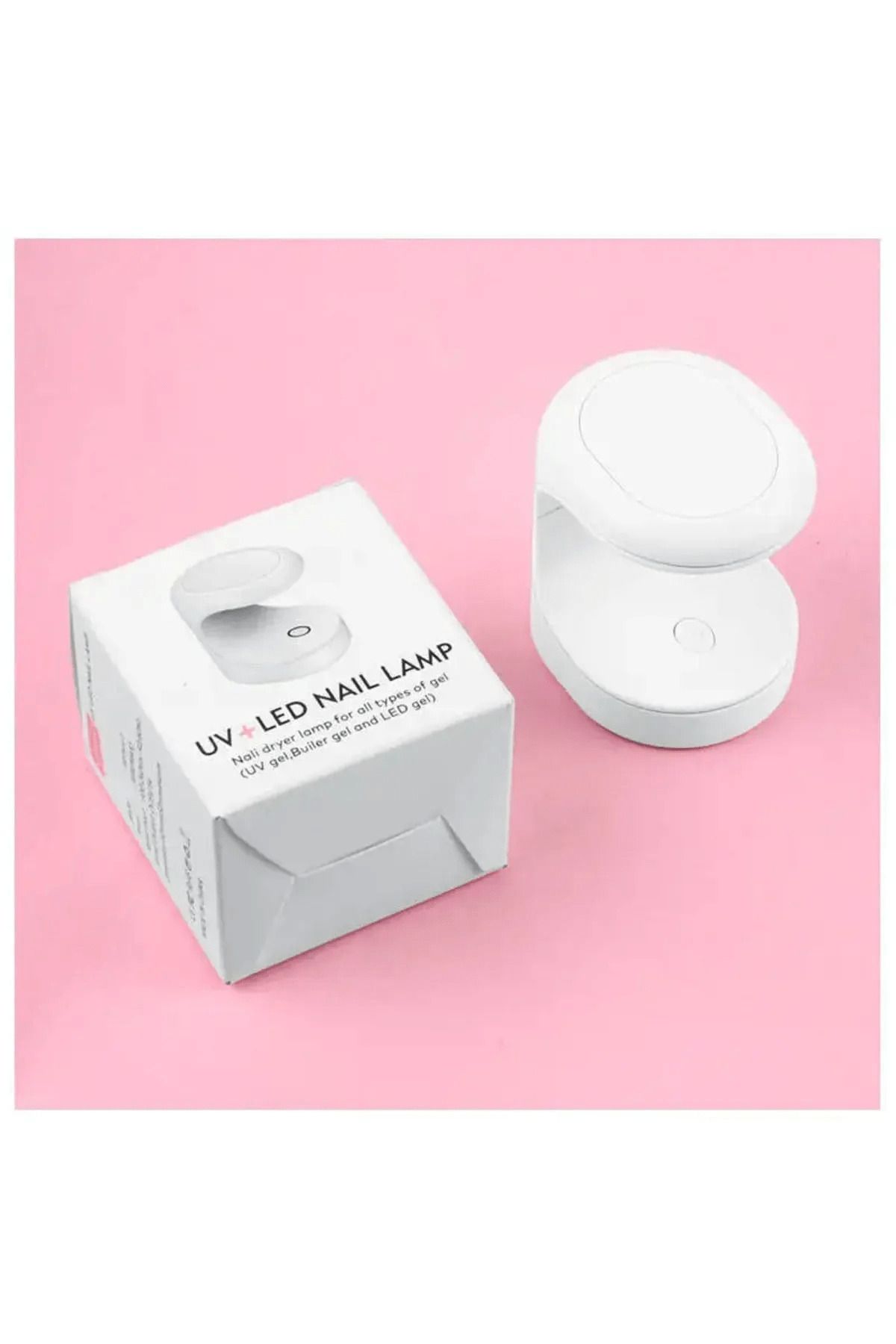 merland benvecocuk Mini Uv Led Işık Oje Tırnak Kurutucu Tasarımlı Express Protez Tırnak Kiti Kurutma Cilası ( Lisinya )