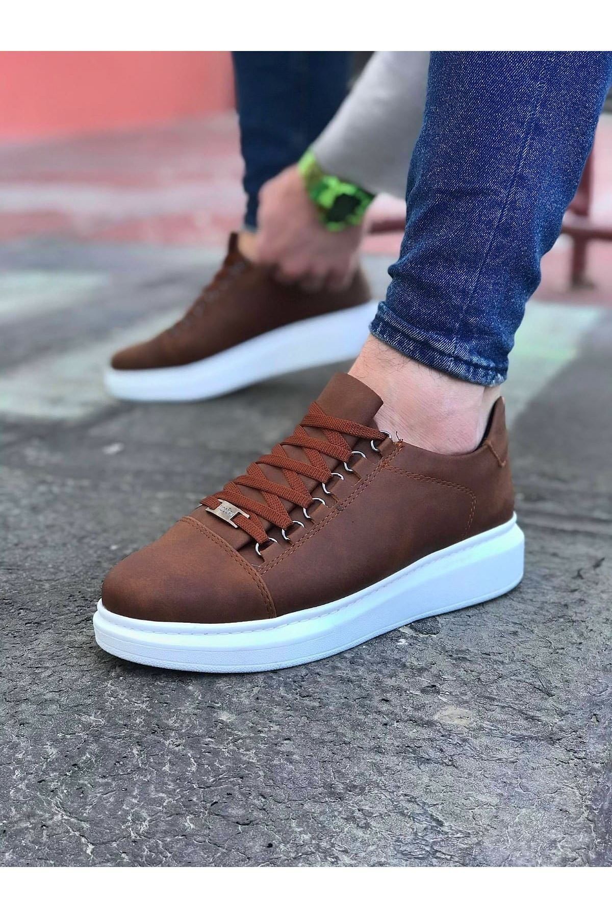 merland benvecocuk Taba Düz Erkek Casual Ayakkabı