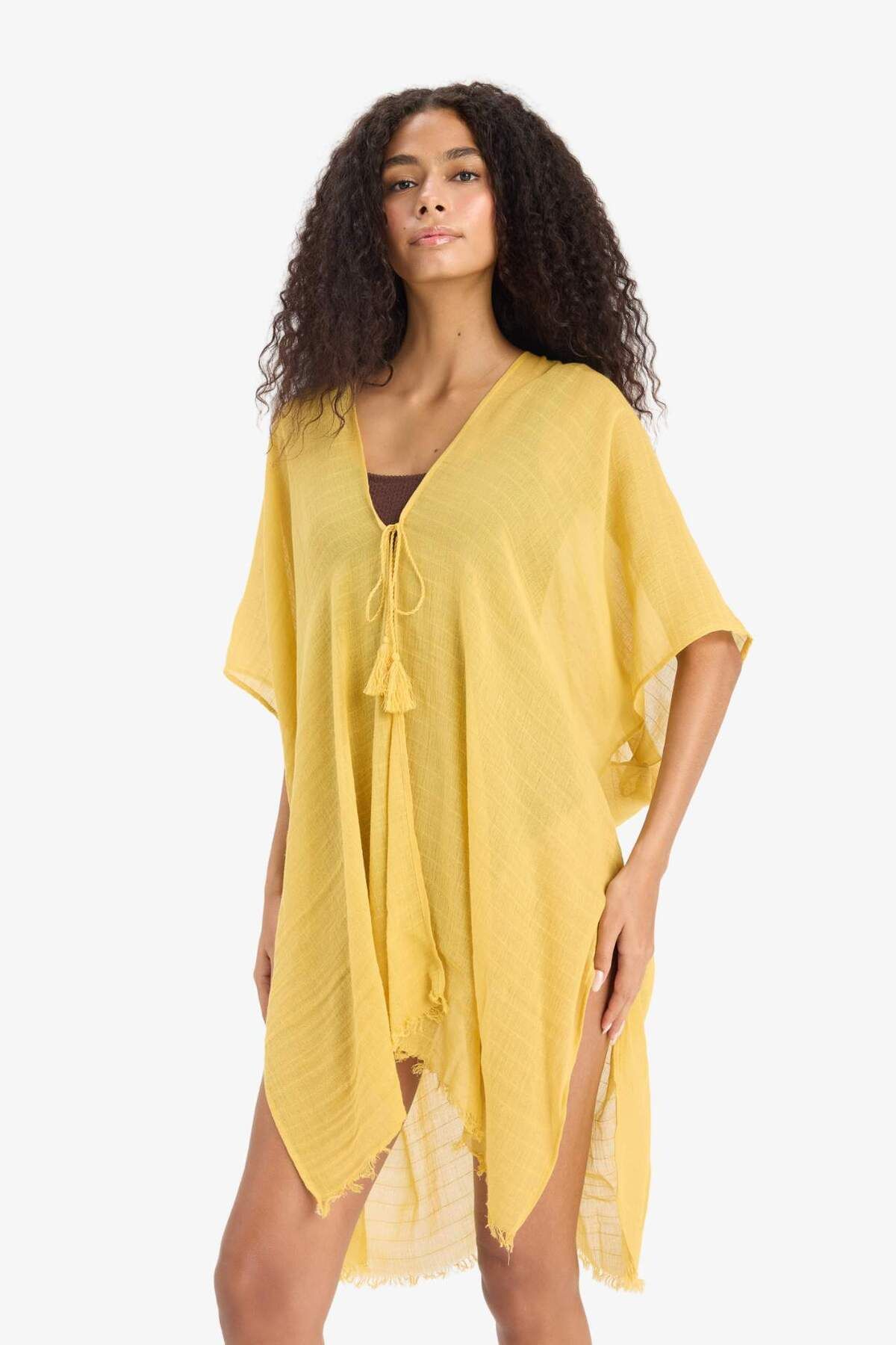 DeFacto Fall in Love Regular Fit Pamuklu Kimono Z0696AZ25SP