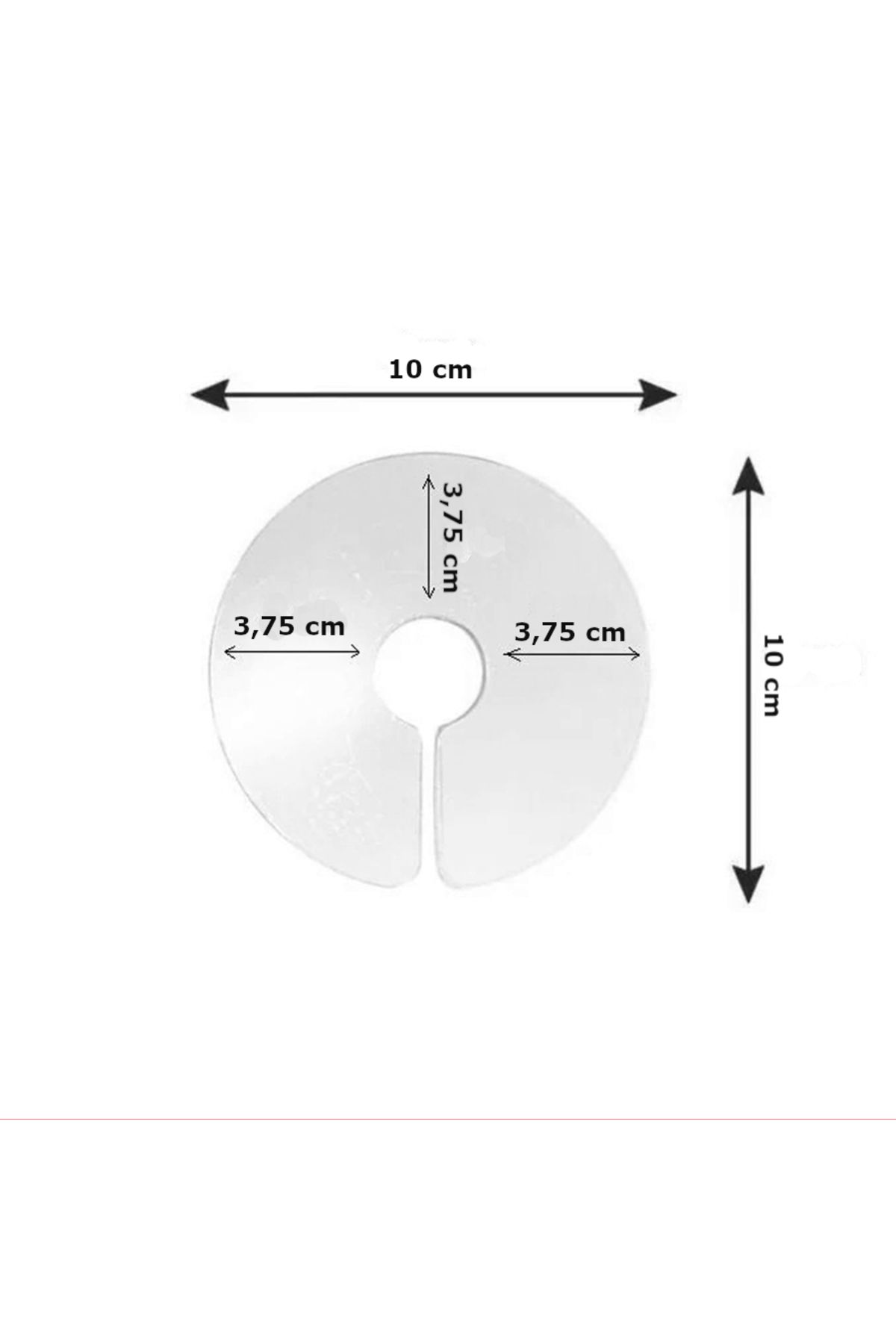 merland benvecocuk Elizabet Şeffaf Kuş Yakalığı 3.75 cm-10 cm Standart