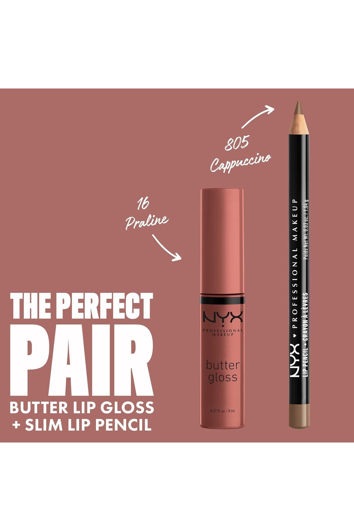NYX Professional Makeup-NYX PROFESSIONAL MAKEUP Butter Gloss, Non-Sticky Lip Gloss - Shade: Praline (Deep Nude) 7