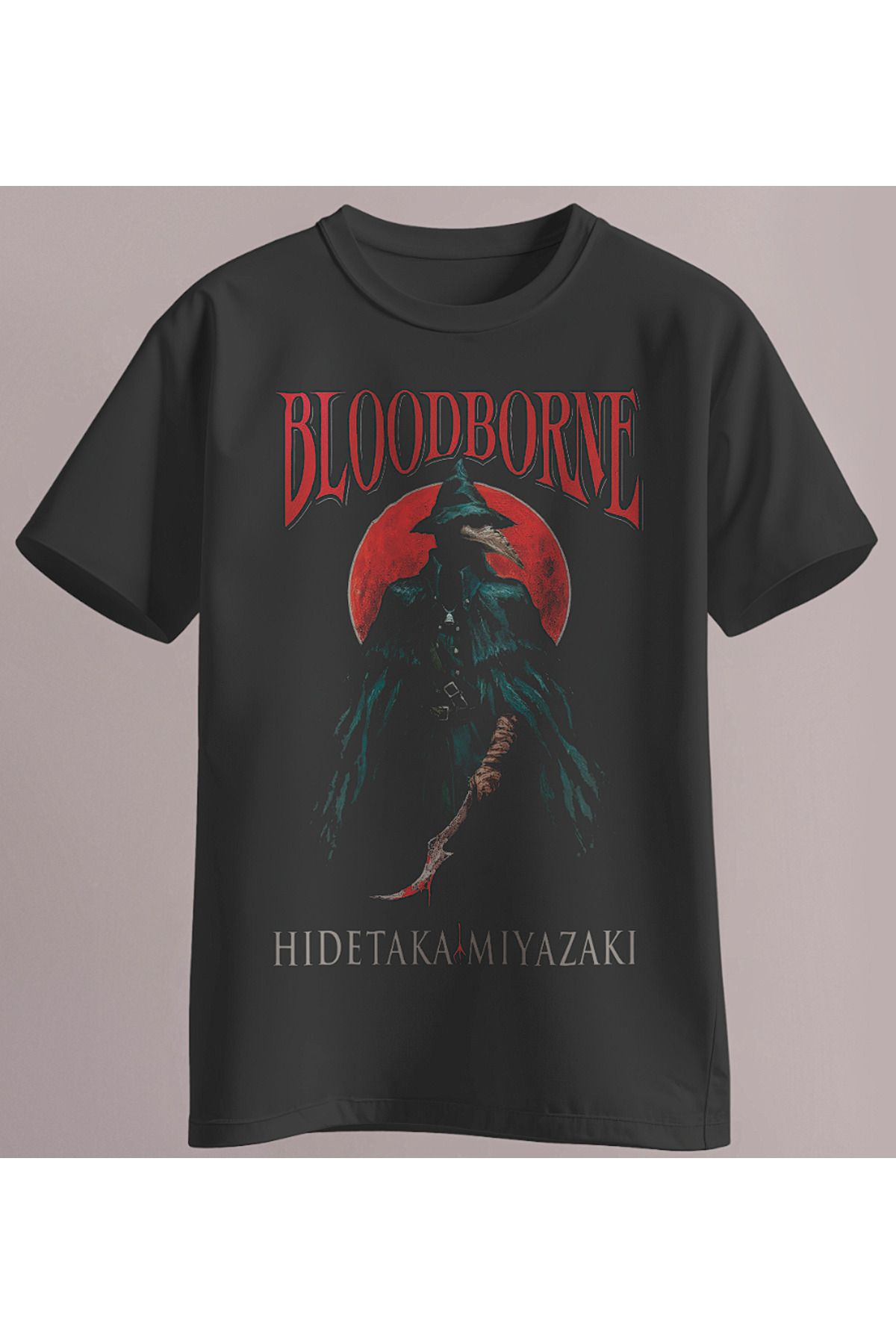Ladrima Bloodborne Baskılı Regular Size Tişört